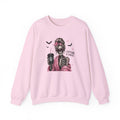 Caffeine & Chaos Skeleton Sweatshirt — Coffee Lover Goth Crewneck