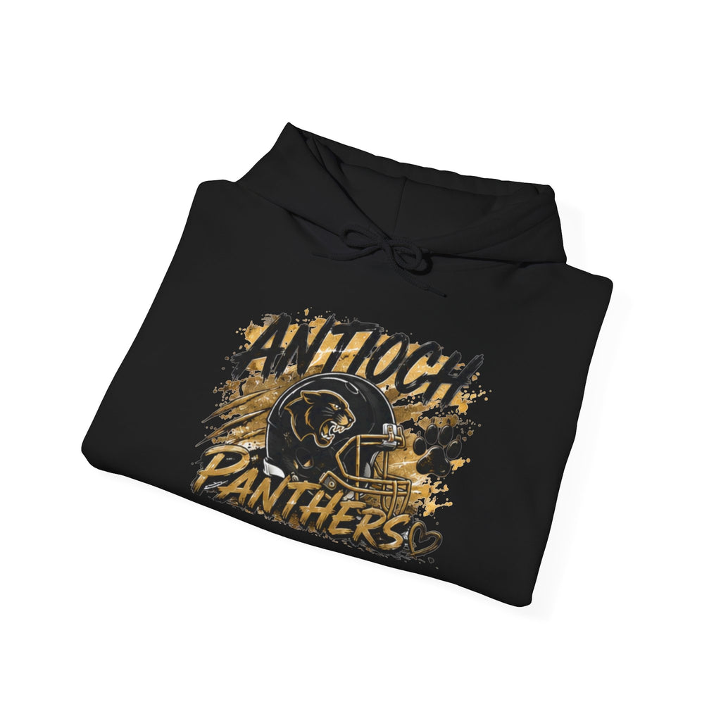 Antioch Panthers Football Hoodie – Vintage Helmet & Script Team Spirit