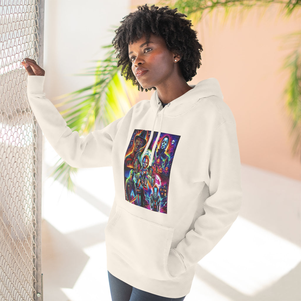 Horror Squad "FRIENDS" Graphic Hoodie — Retro Slasher Characters Pullover