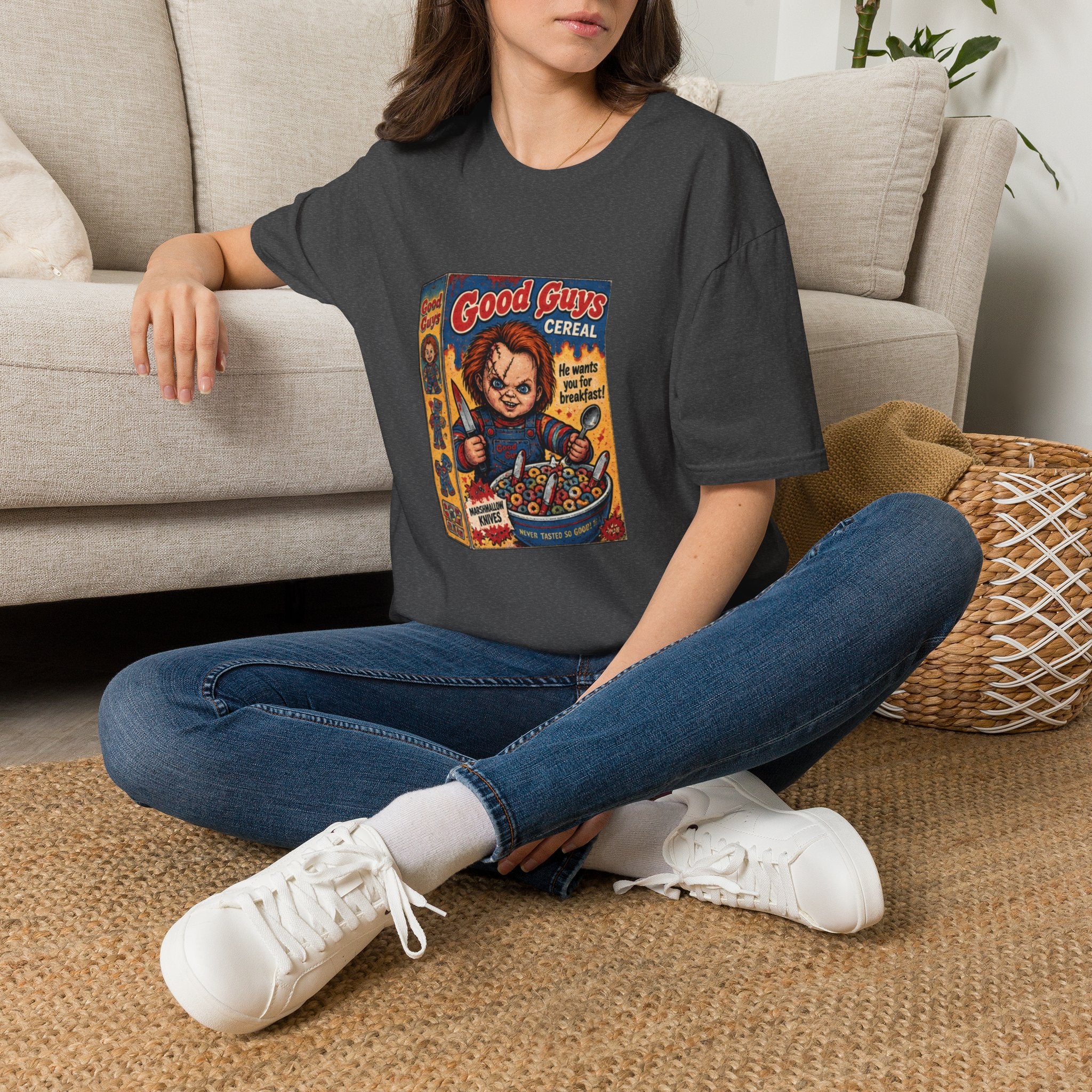 Horror Movie 'Good Guys Cereal' Graphic T-Shirt