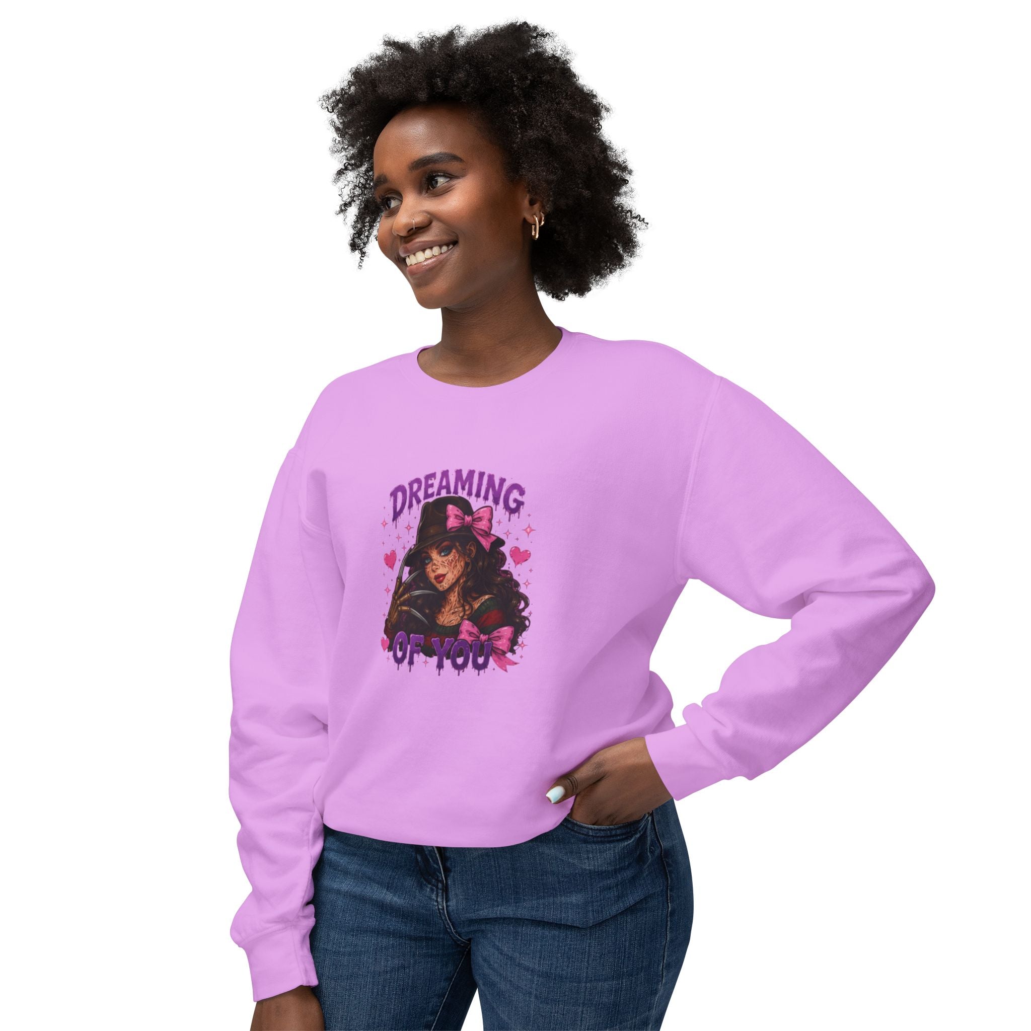Spooky But Sweet Crewneck Sweatshirt — Cute Horror Michael Myers Graphic