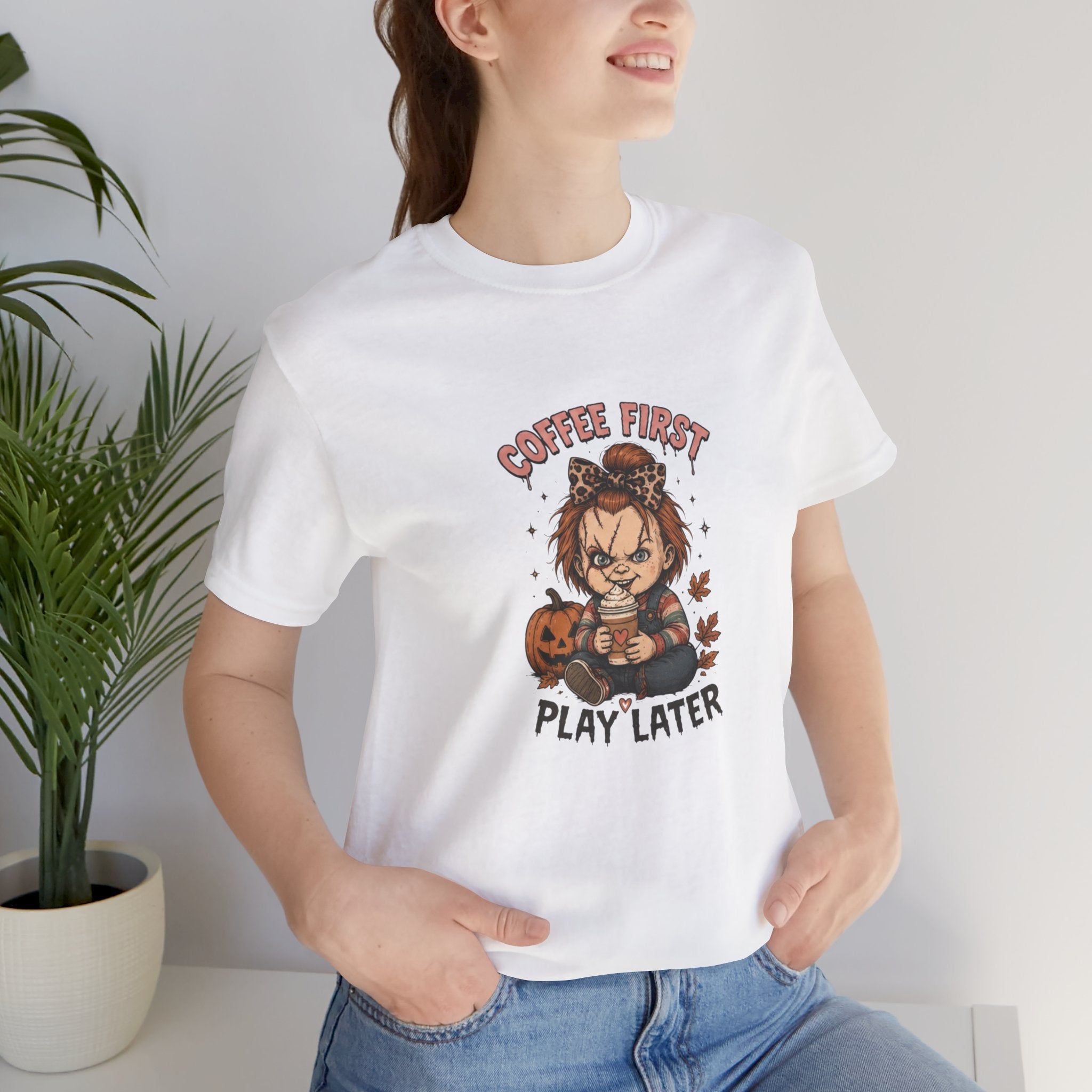 Spooky Season Tee — Leopard & Checker Ghosts Halloween Shirt