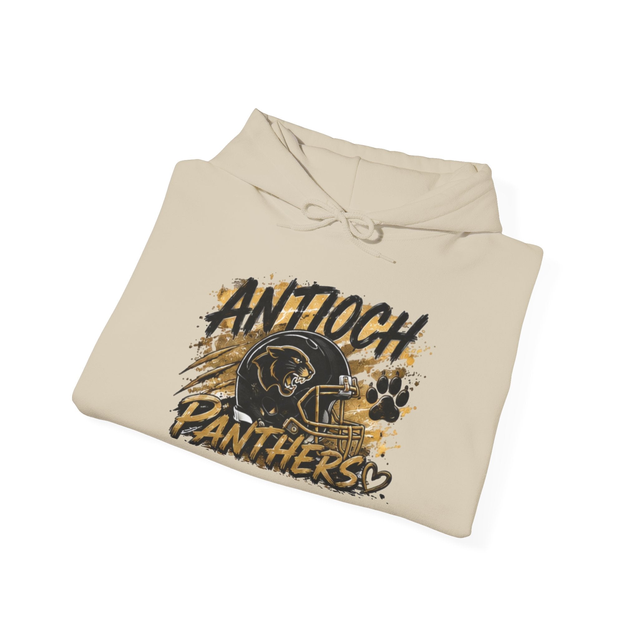 Antioch Panthers Football Hoodie – Vintage Helmet & Script Team Spirit