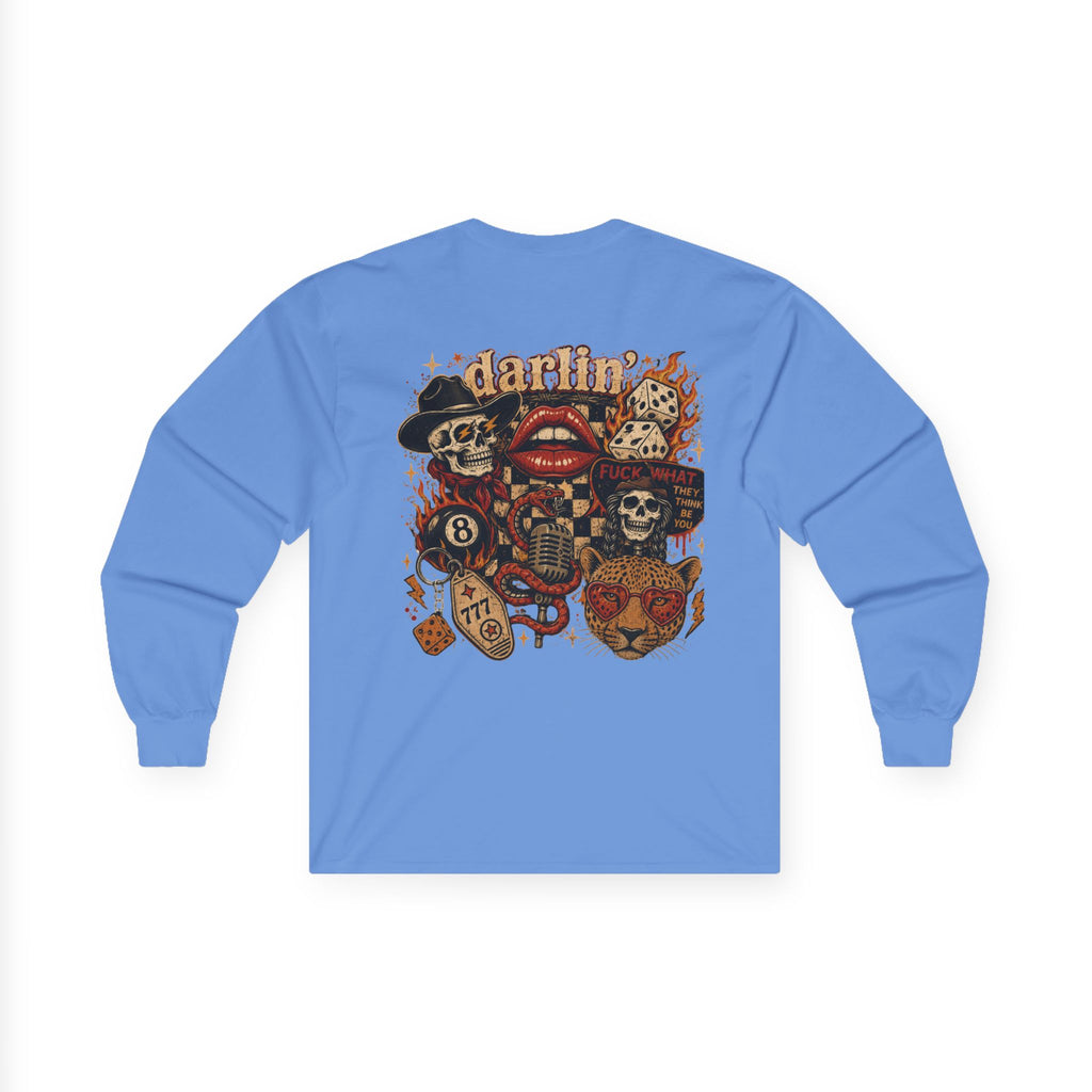 Retro Cowboy Skull- Long Sleeve