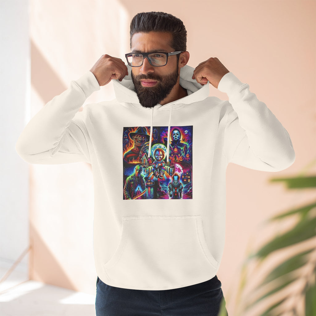 Horror Squad "FRIENDS" Graphic Hoodie — Retro Slasher Characters Pullover