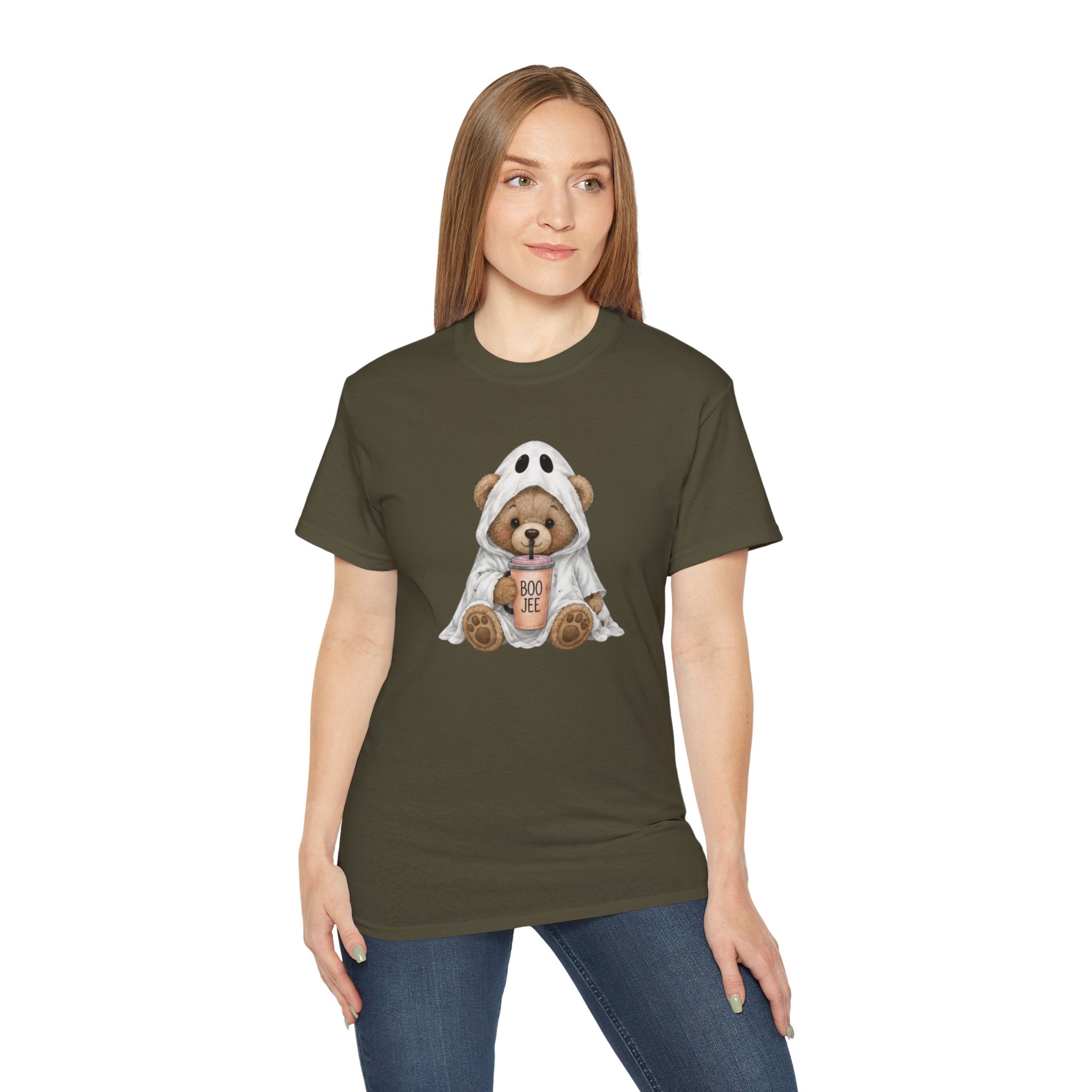 Halloween Bear Tee — Cute Ghost Costume 'Boo Joe' Graphic T‑Shirt