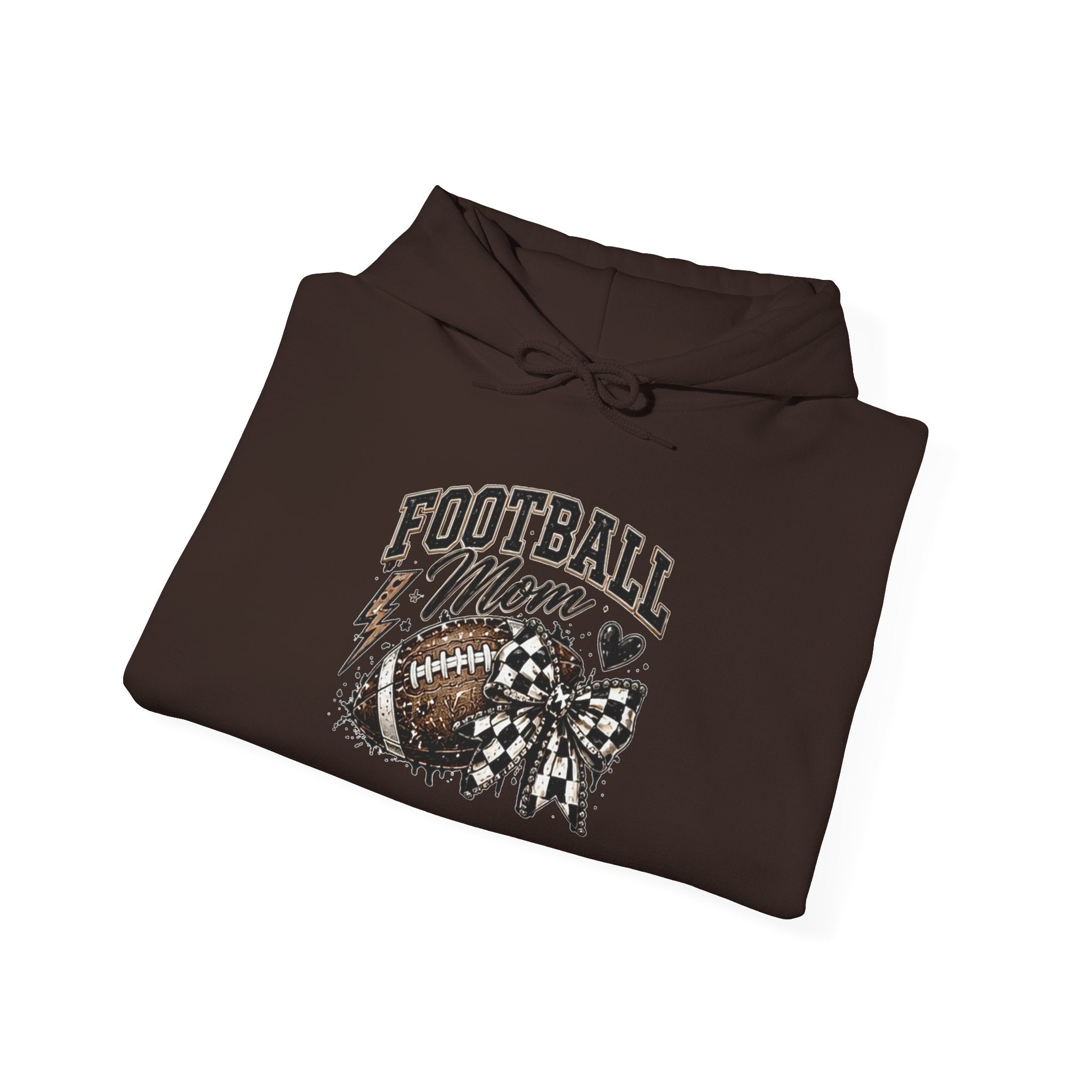 Football Mom Hoodie — Vintage Football Mom Graphic Pullover