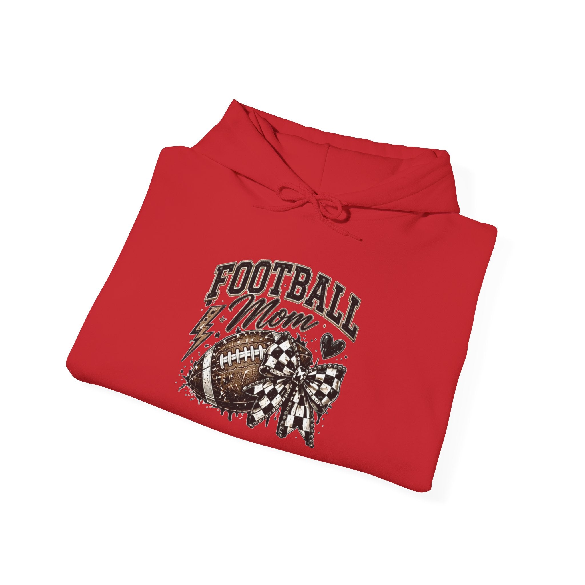 Football Mom Hoodie — Vintage Football Mom Graphic Pullover