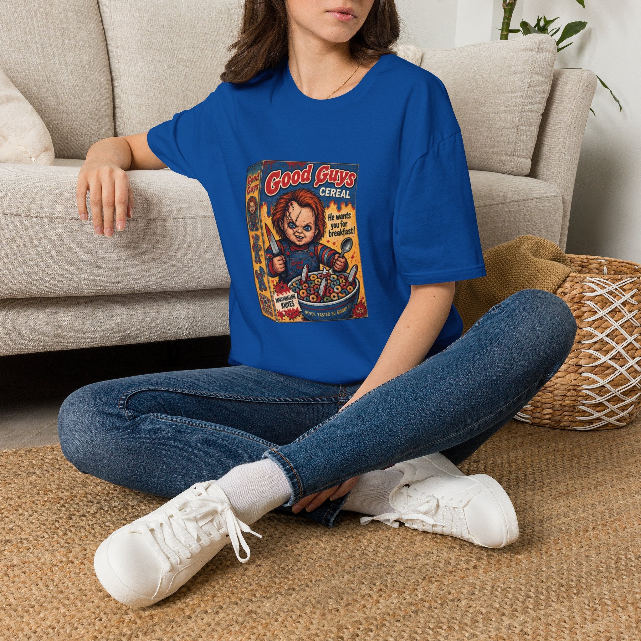 Horror Movie 'Good Guys Cereal' Graphic T-Shirt