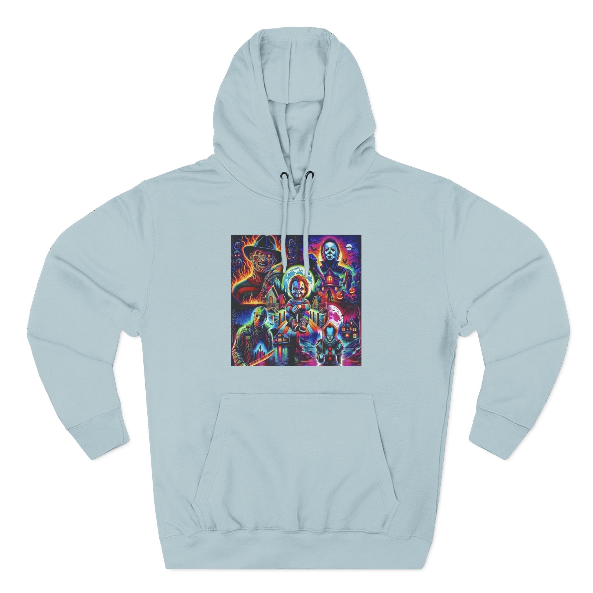 Horror Squad "FRIENDS" Graphic Hoodie — Retro Slasher Characters Pullover