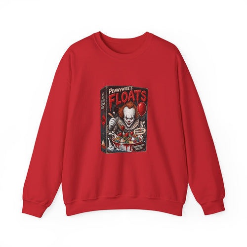 Creepy Clown 'Floats' Graphic Sweatshirt — Horror Movie Pennywise Design