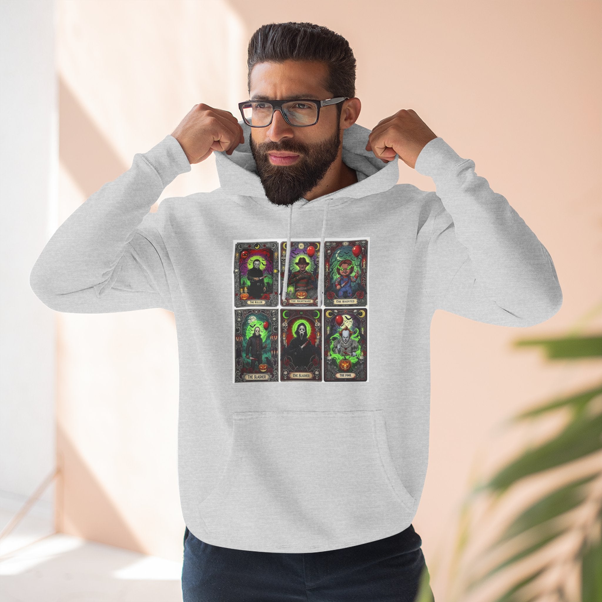 Horror Squad "FRIENDS" Graphic Hoodie — Retro Slasher Characters Pullover