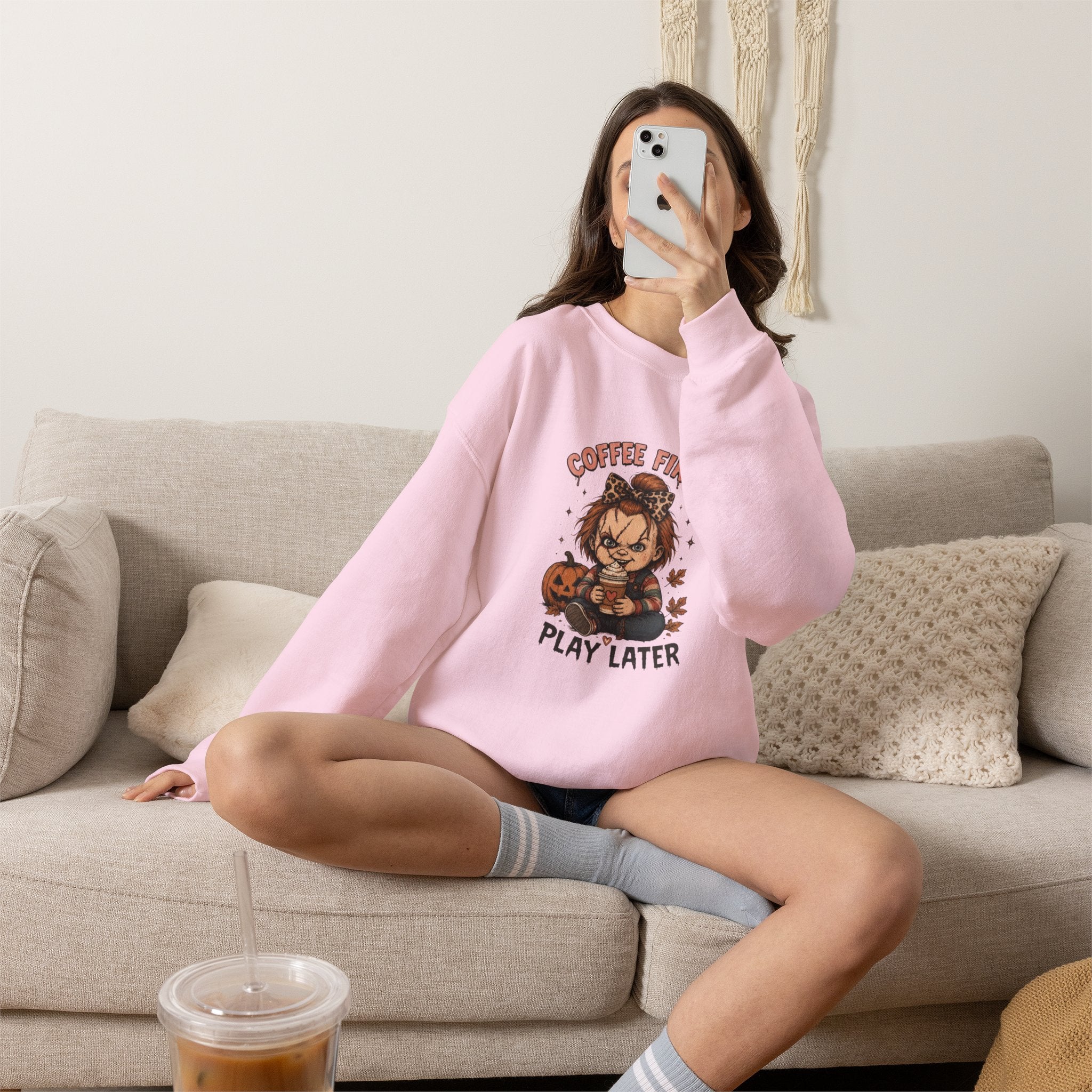 Coffee First Play Later Sweatshirt