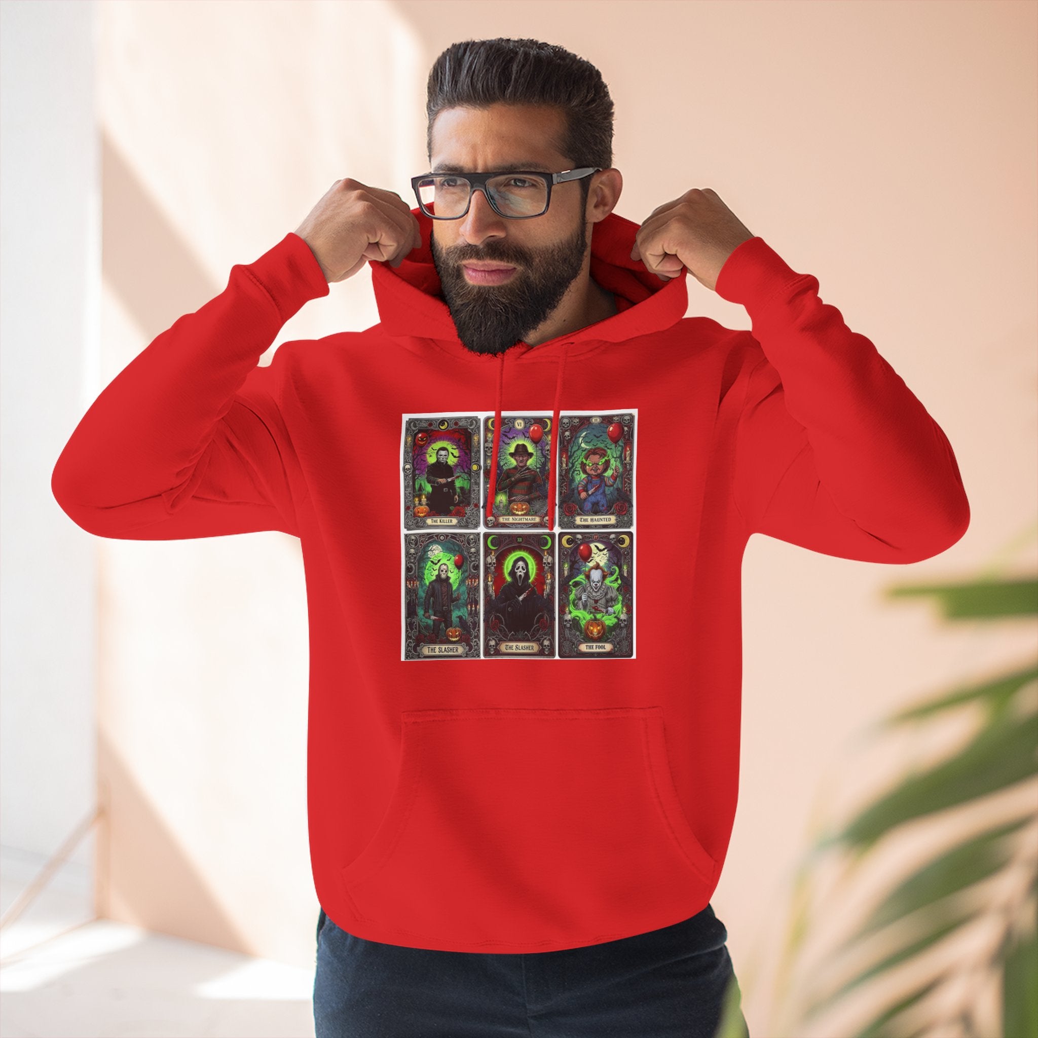 Horror Squad "FRIENDS" Graphic Hoodie — Retro Slasher Characters Pullover