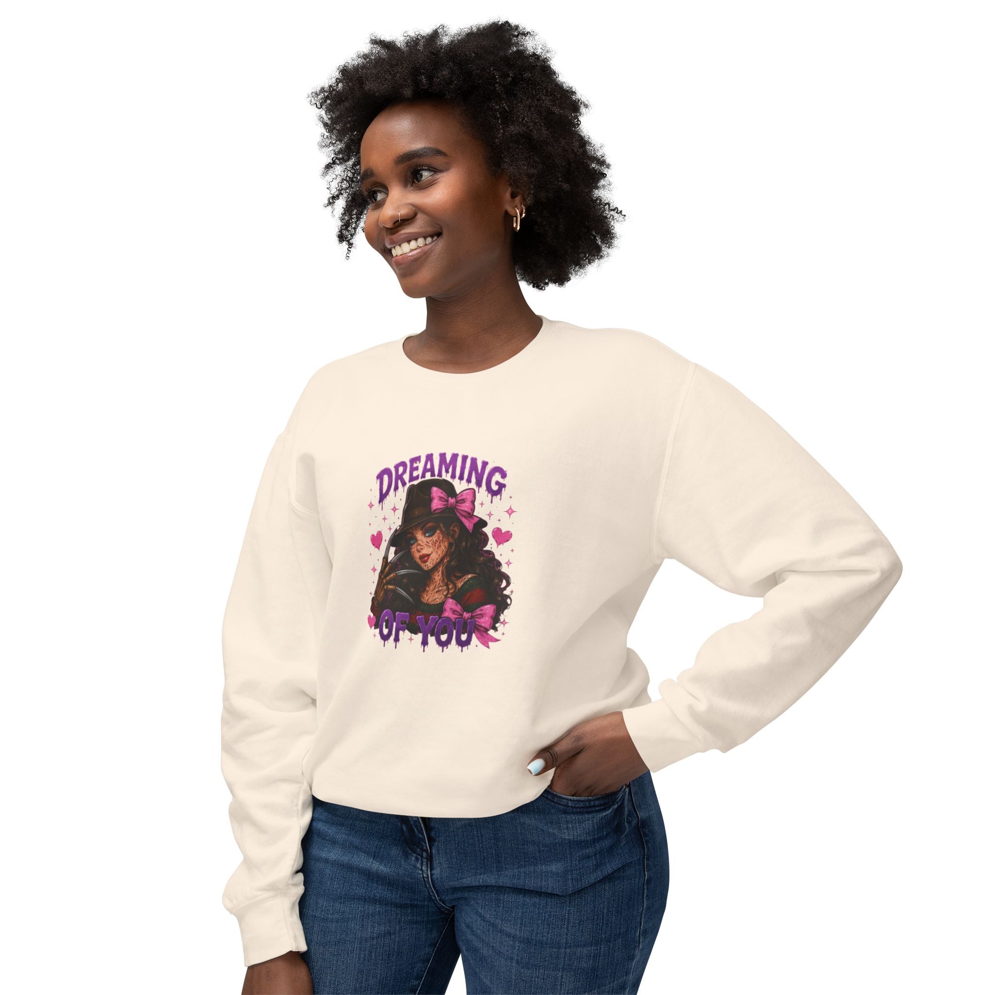 Spooky But Sweet Crewneck Sweatshirt — Cute Horror Michael Myers Graphic