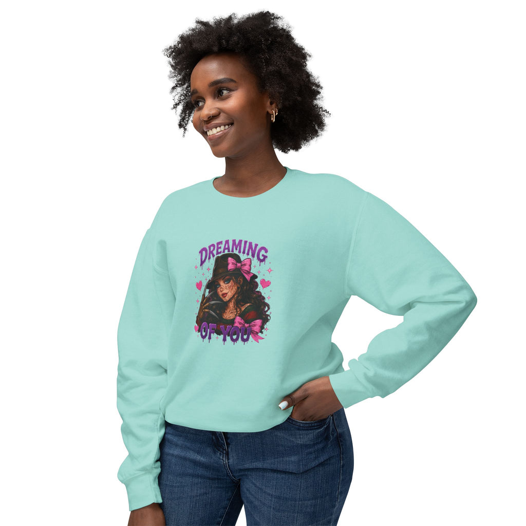 Spooky But Sweet Crewneck Sweatshirt — Cute Horror Michael Myers Graphic