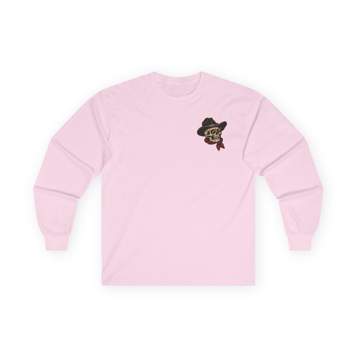 Retro Cowboy Skull- Long Sleeve
