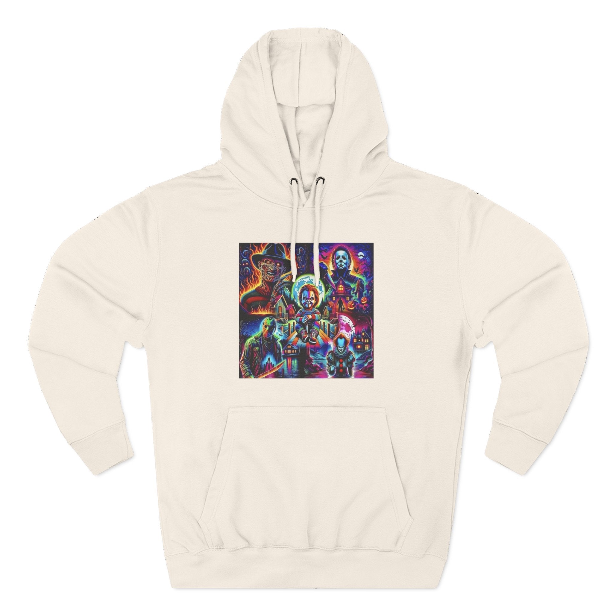 Horror Squad "FRIENDS" Graphic Hoodie — Retro Slasher Characters Pullover