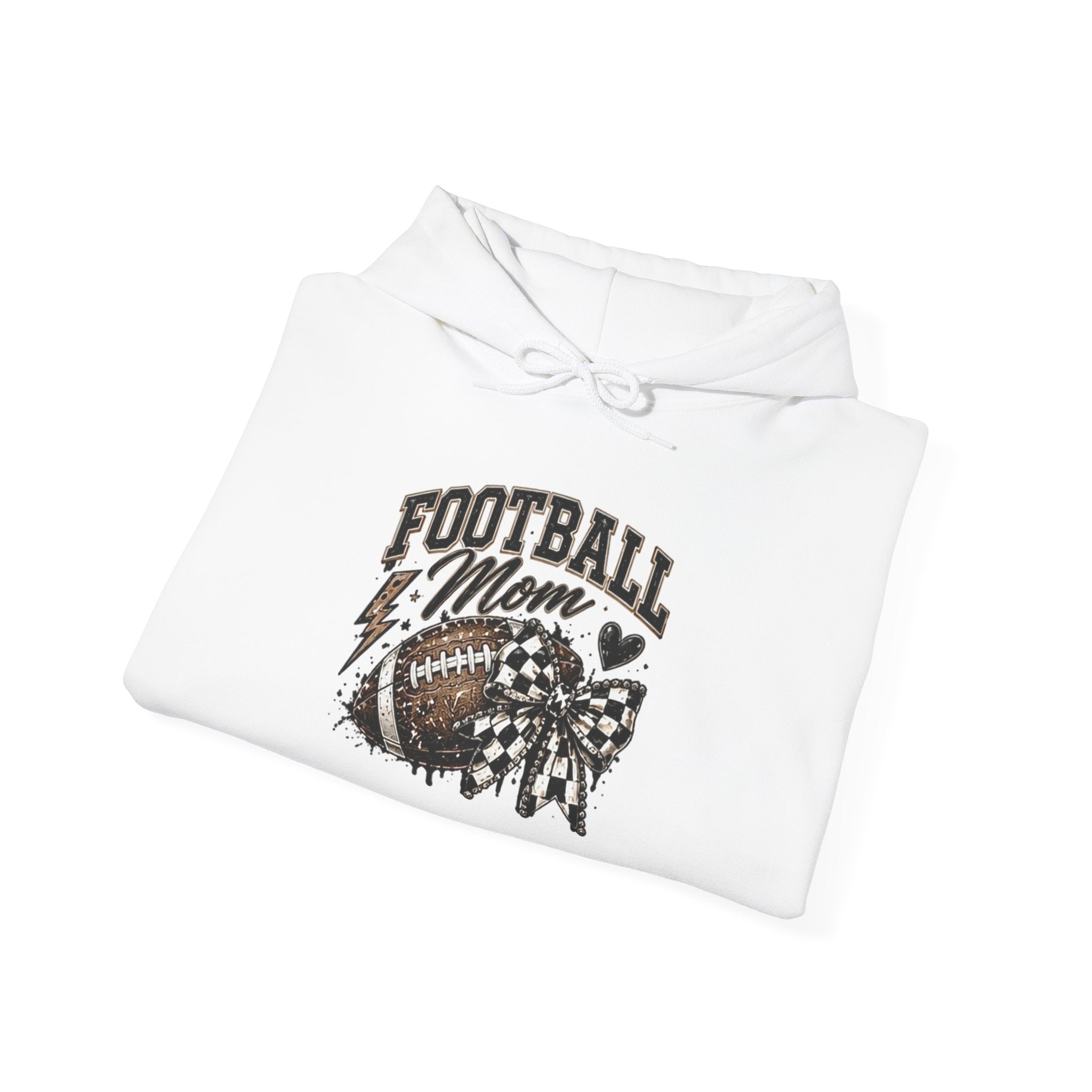 Football Mom Hoodie — Vintage Football Mom Graphic Pullover