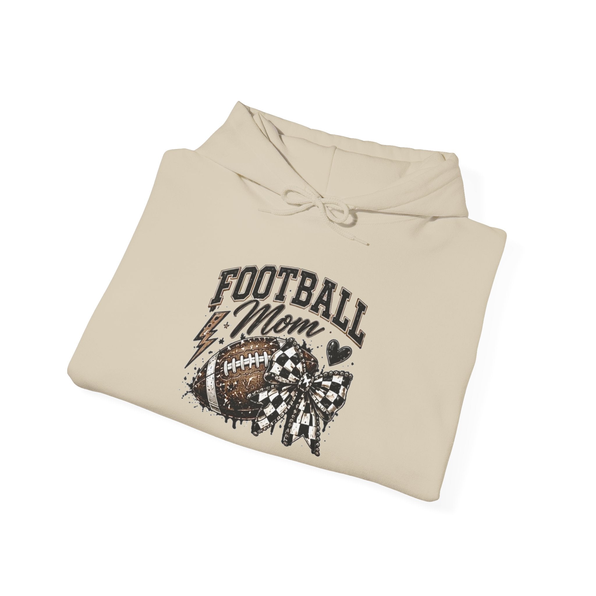 Football Mom Hoodie — Vintage Football Mom Graphic Pullover