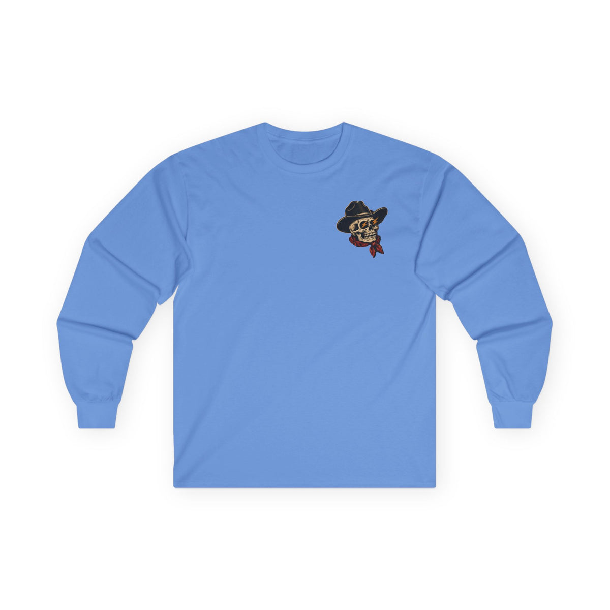 Retro Cowboy Skull- Long Sleeve