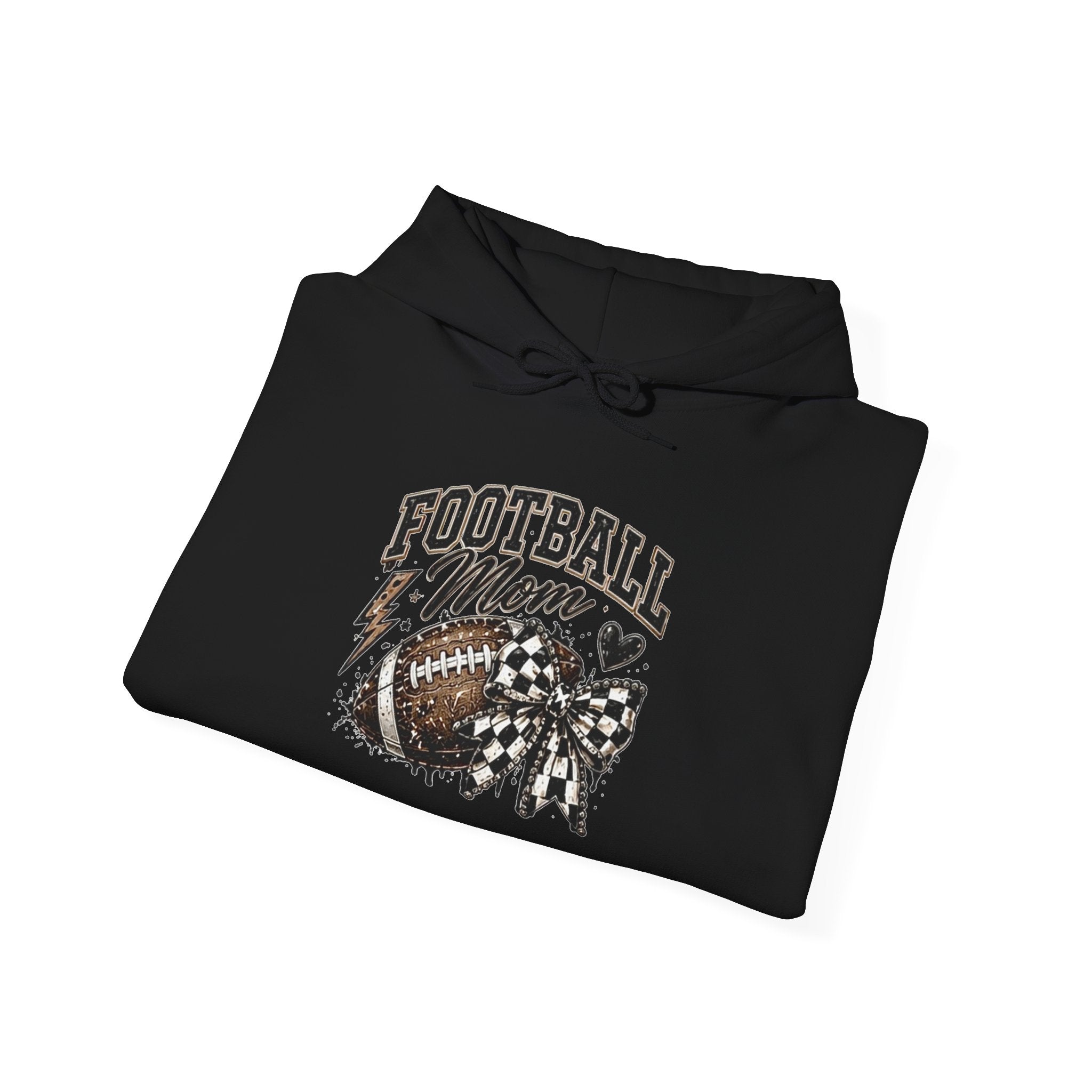 Football Mom Hoodie — Vintage Football Mom Graphic Pullover