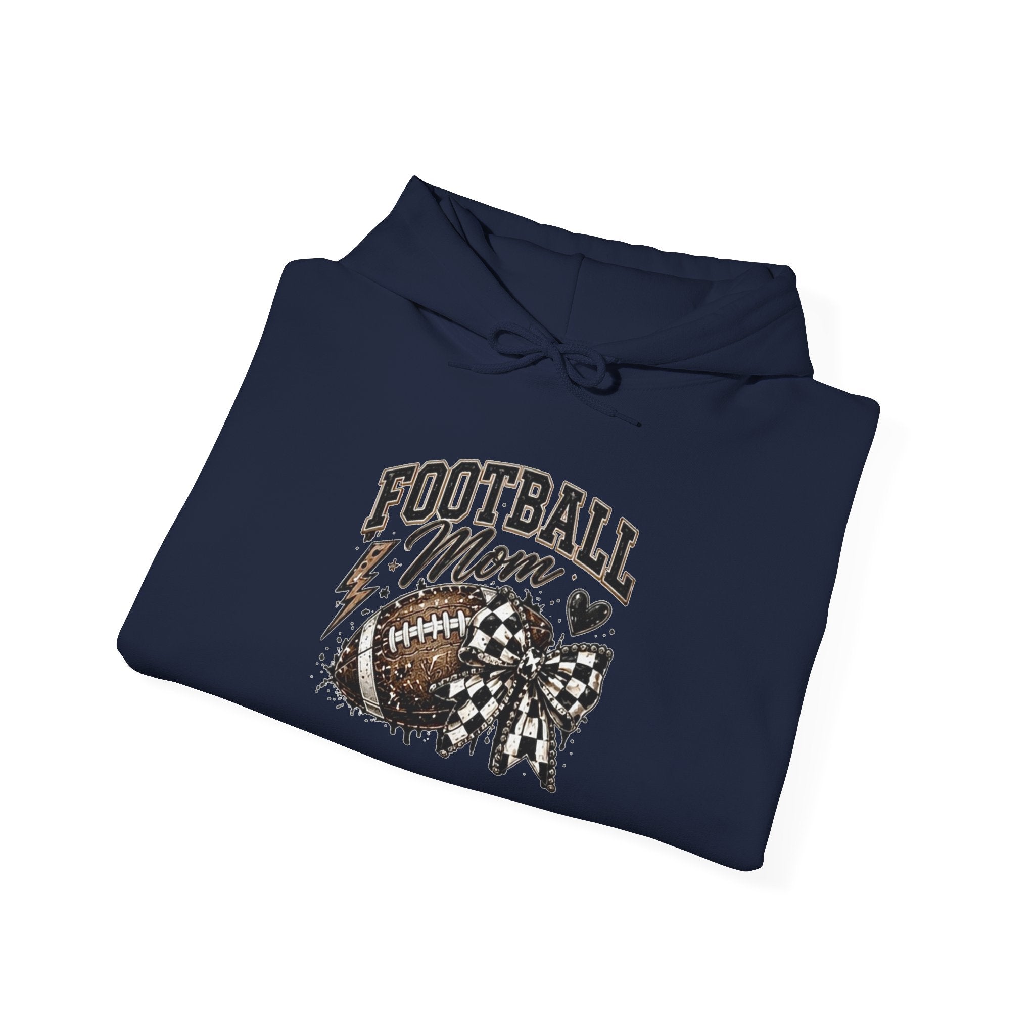 Football Mom Hoodie — Vintage Football Mom Graphic Pullover