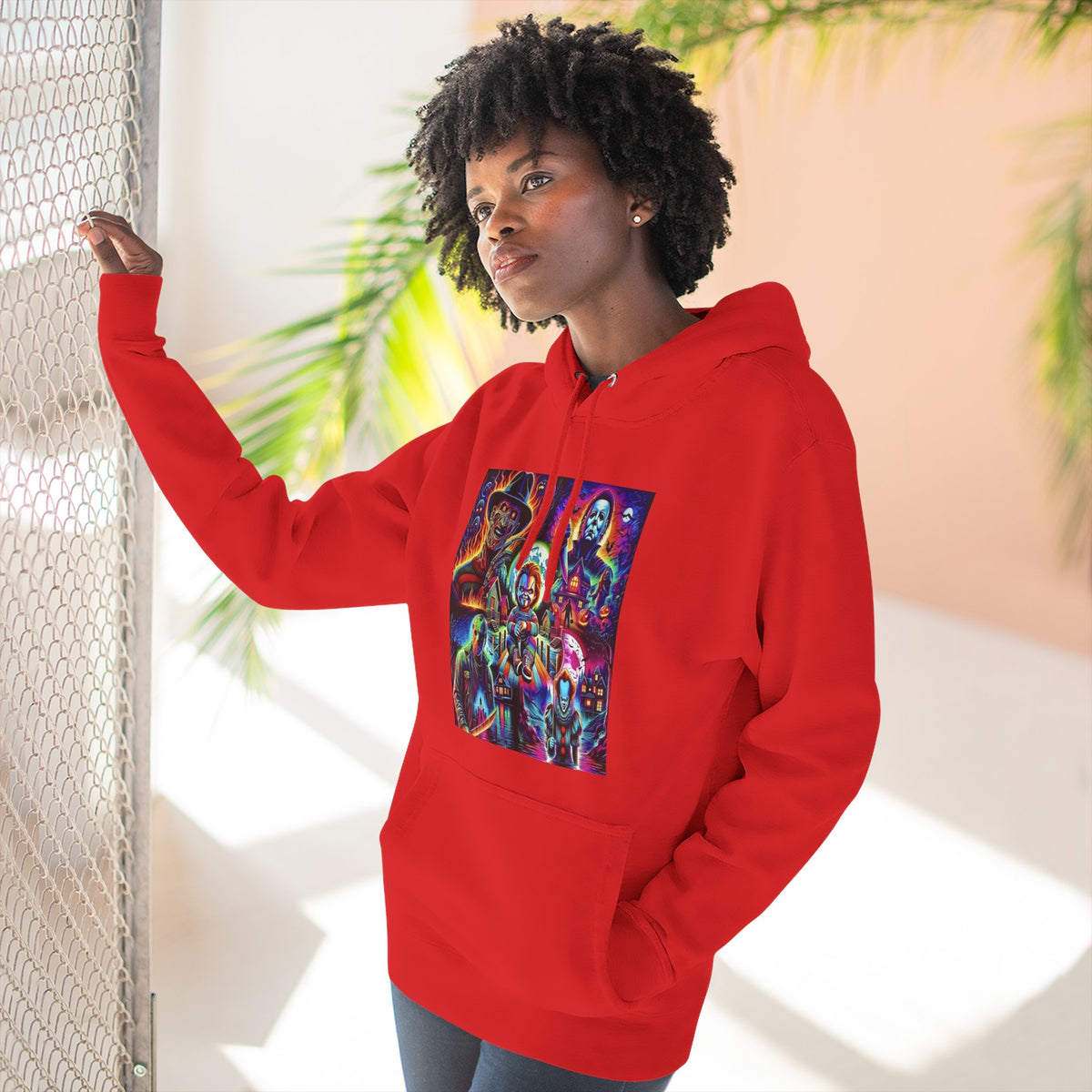 Horror Squad "FRIENDS" Graphic Hoodie — Retro Slasher Characters Pullover