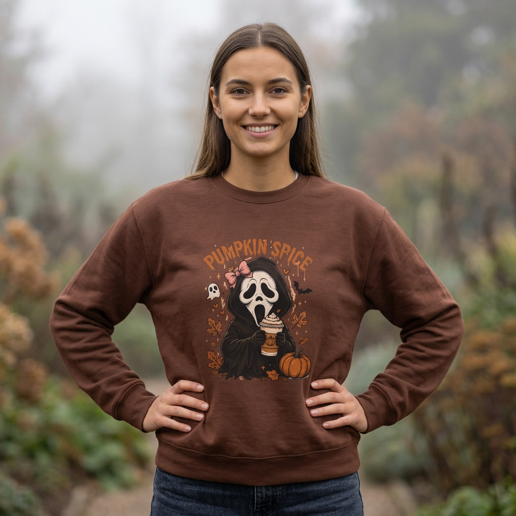 Pumpkin Spice Scream Crewneck Sweatshirt