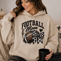 Football Mom Hoodie — Vintage Football Mom Graphic Pullover
