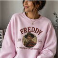 Freddy Horror Crewneck Sweatshirt — Vintage 'A Nightmare on Elm Street' Graphic