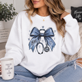 RN Stethoscope Bow Crewneck Sweatshirt