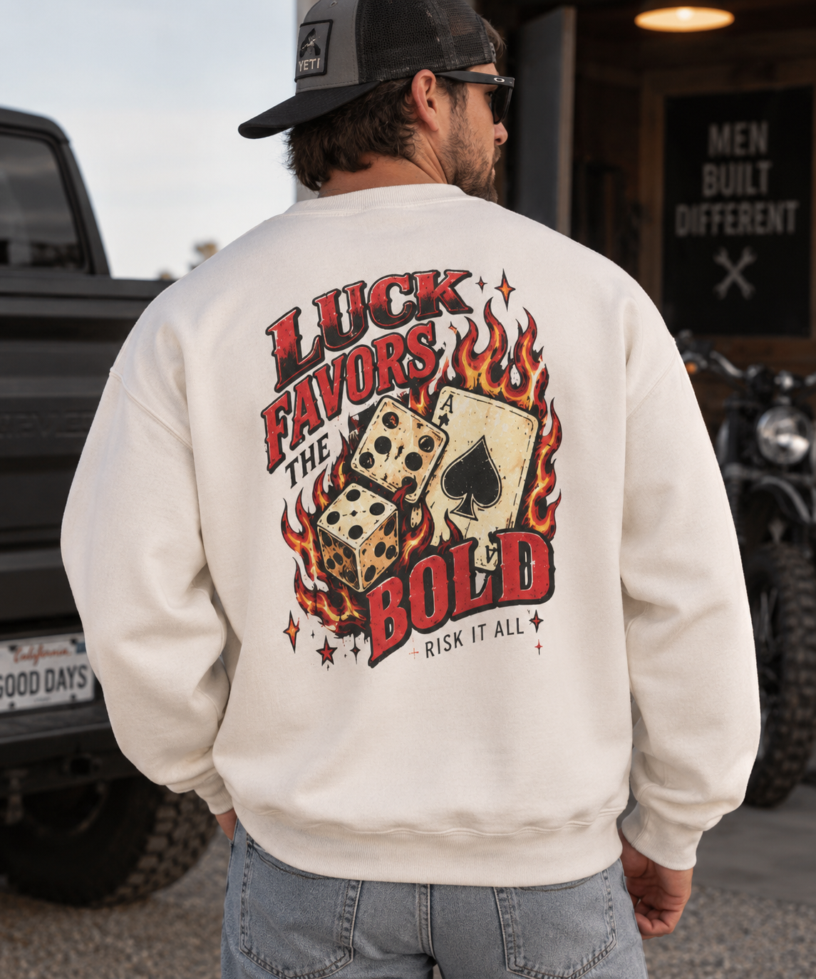 Luck Favors the BOLD Crewneck Sweatshirt