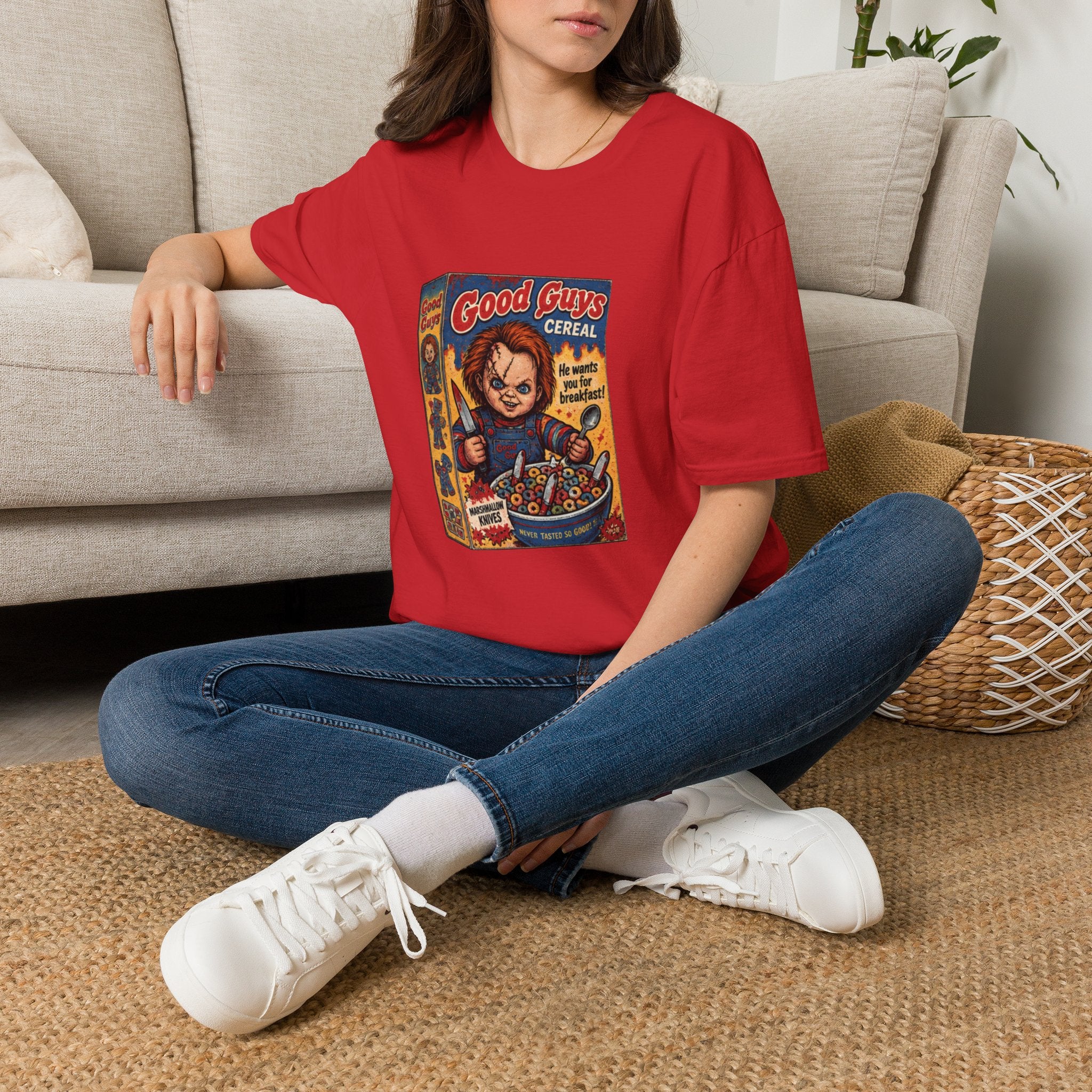 Horror Movie 'Good Guys Cereal' Graphic T-Shirt