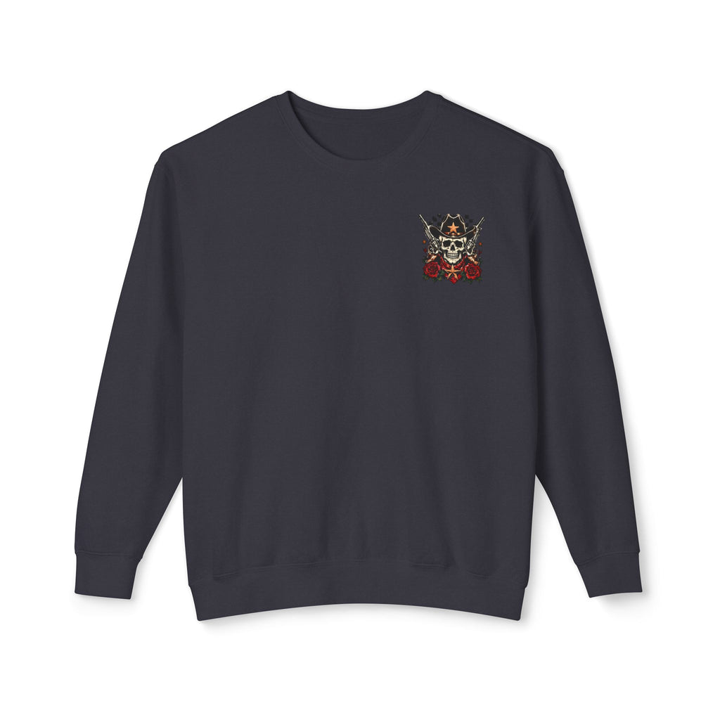 “Only God Can Judge Me” Skull Cowboy Crewneck