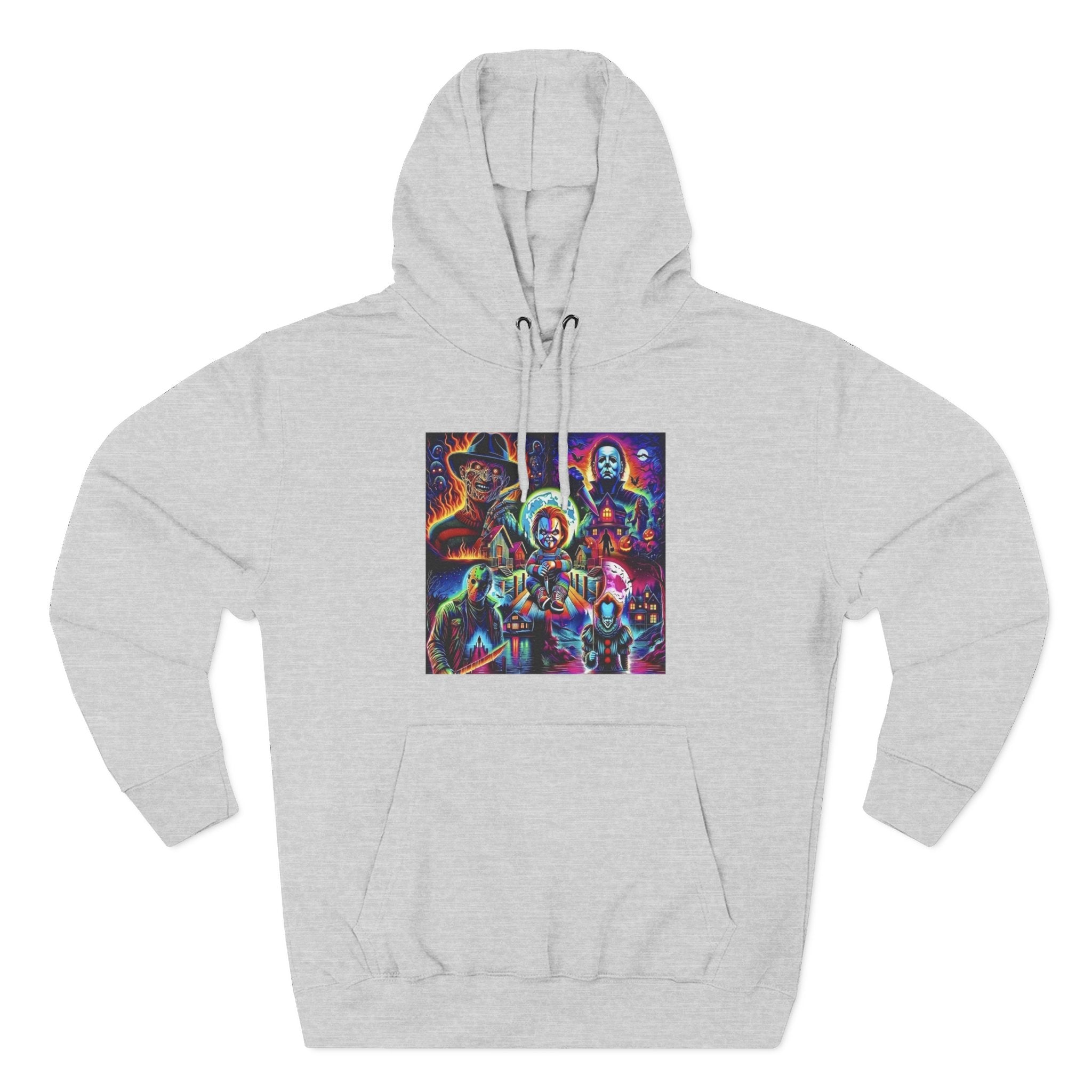 Horror Squad "FRIENDS" Graphic Hoodie — Retro Slasher Characters Pullover