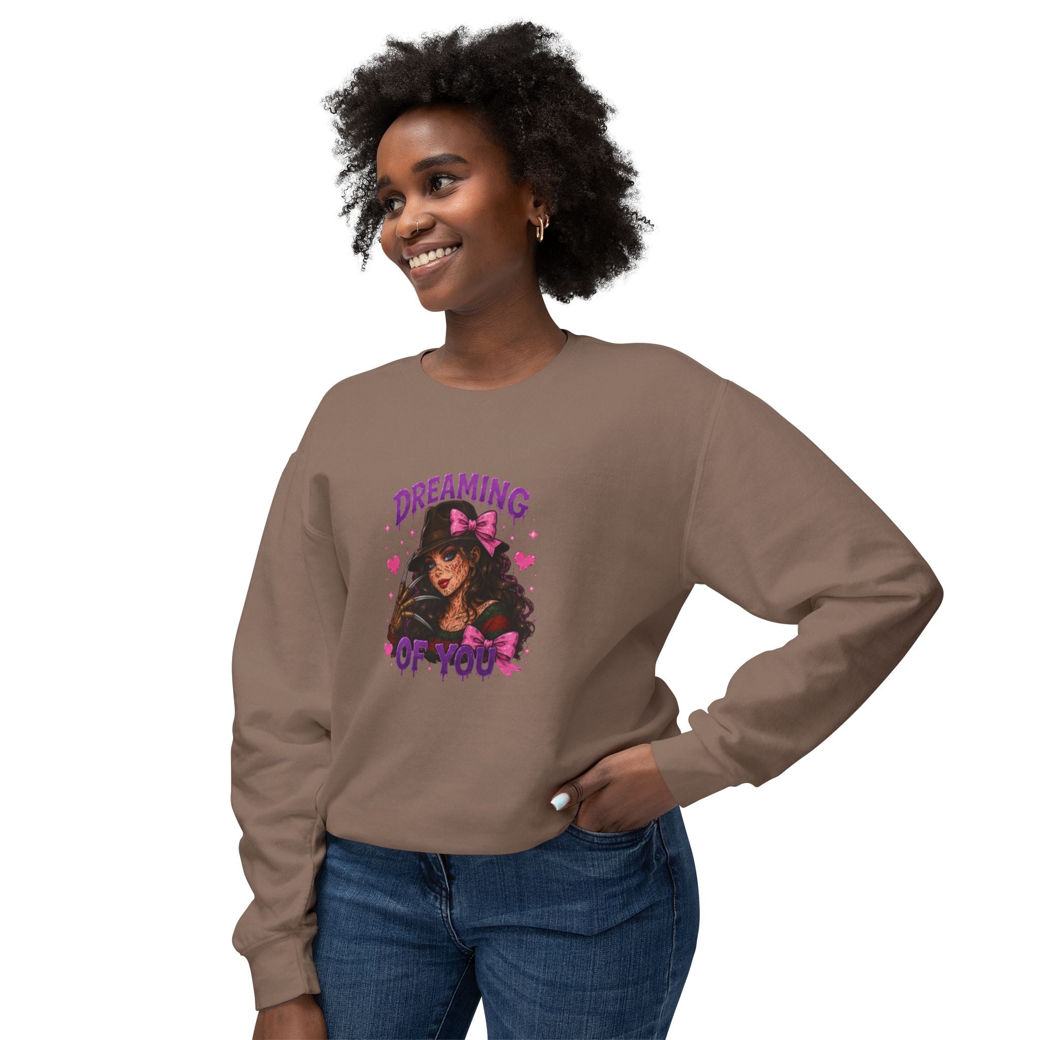 Spooky But Sweet Crewneck Sweatshirt — Cute Horror Michael Myers Graphic