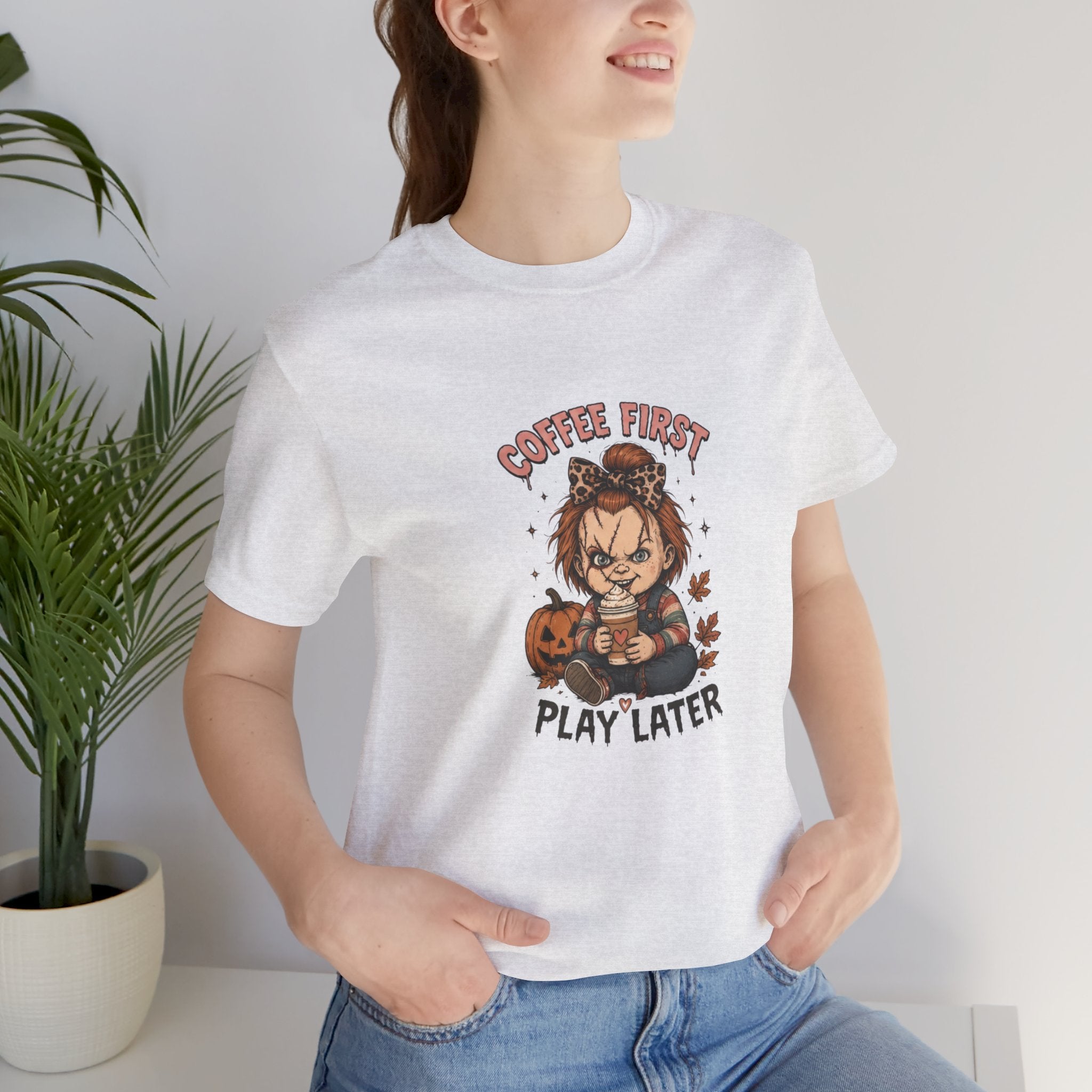 Spooky Season Tee — Leopard & Checker Ghosts Halloween Shirt