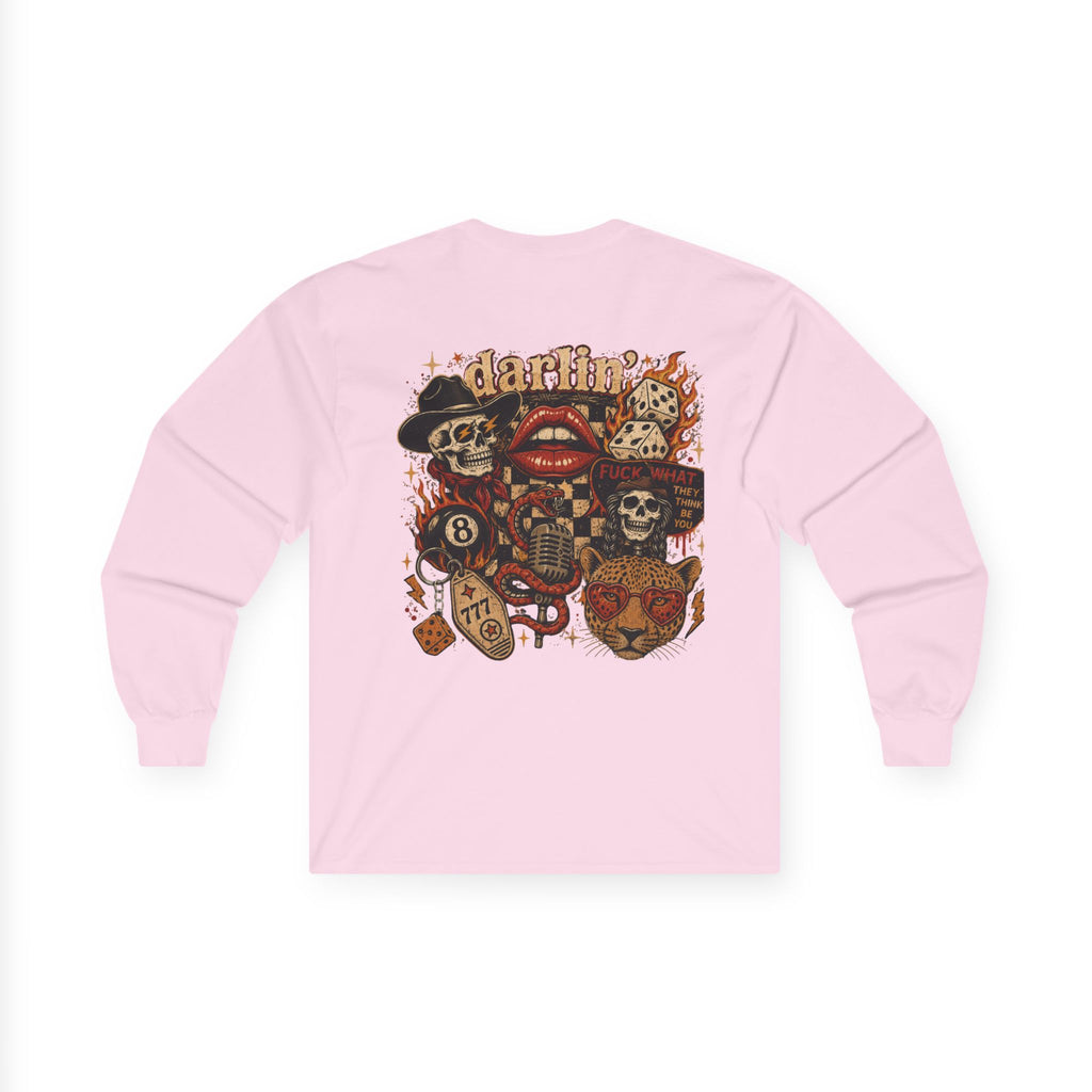 Retro Cowboy Skull- Long Sleeve