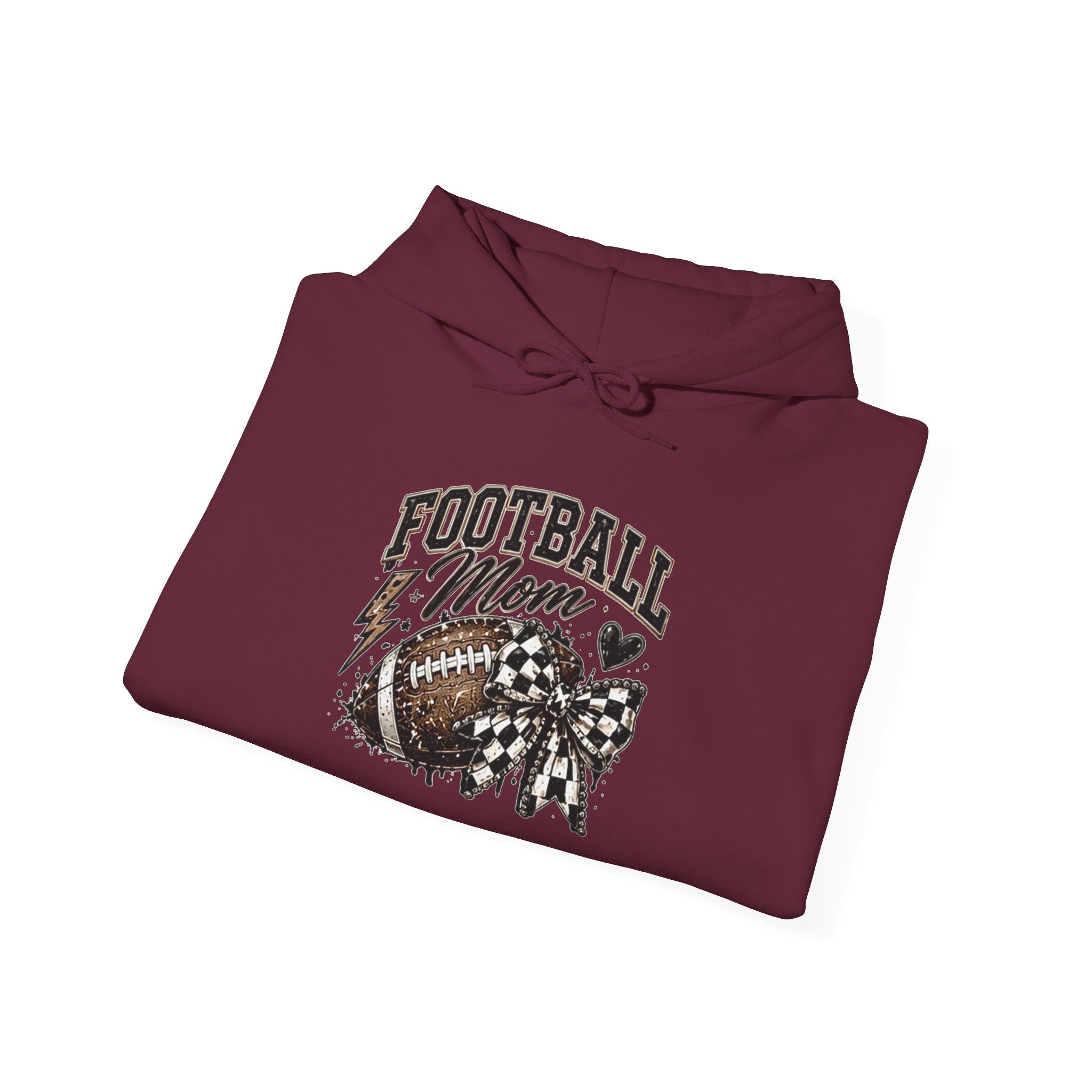 Football Mom Hoodie — Vintage Football Mom Graphic Pullover