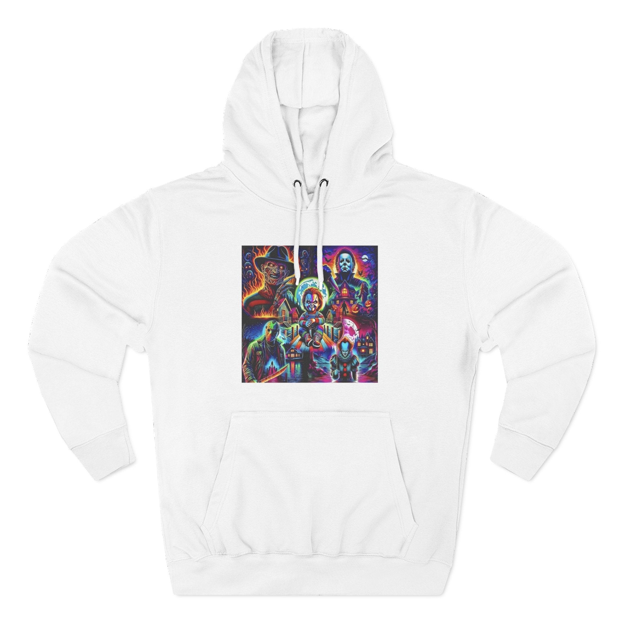 Horror Squad "FRIENDS" Graphic Hoodie — Retro Slasher Characters Pullover