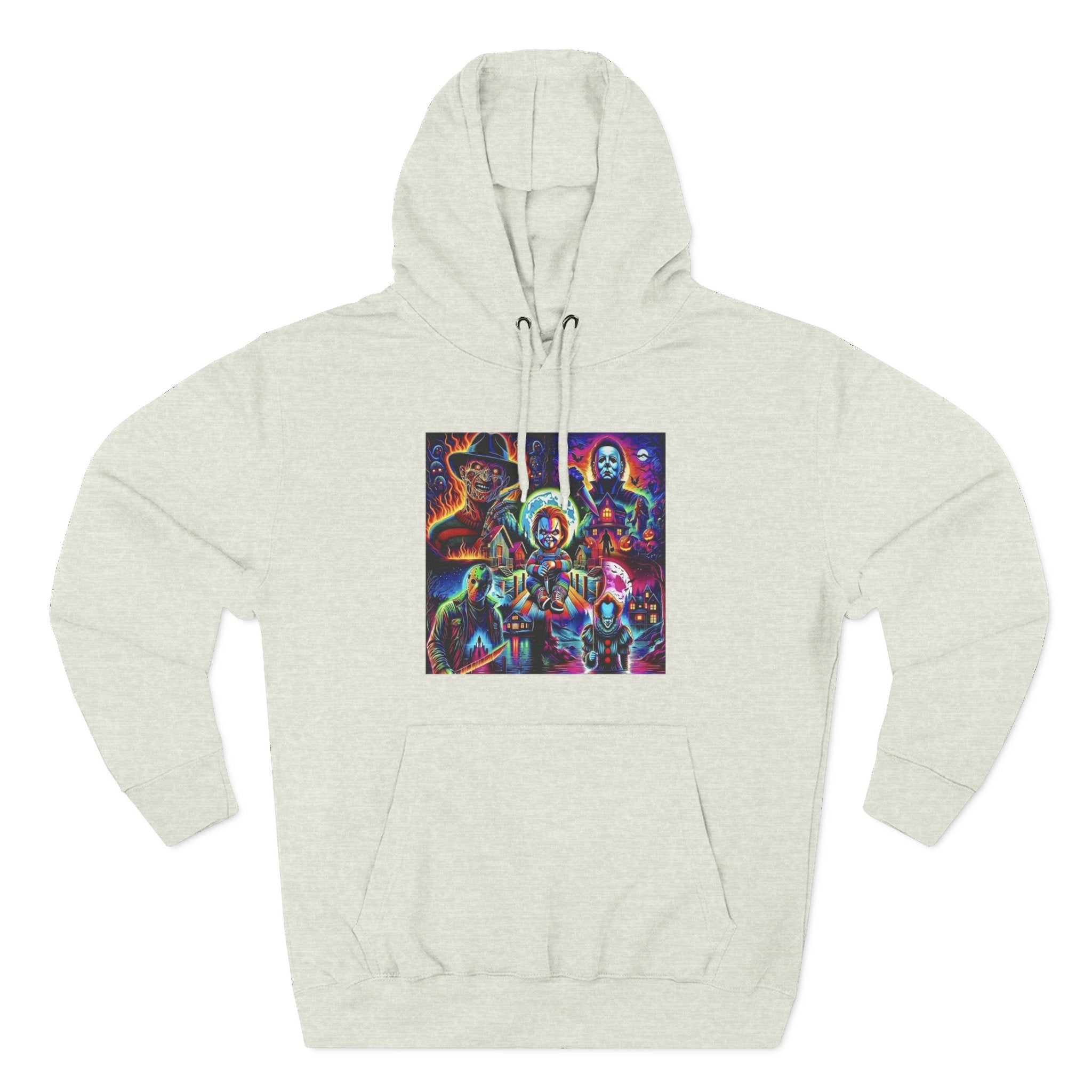Horror Squad "FRIENDS" Graphic Hoodie — Retro Slasher Characters Pullover