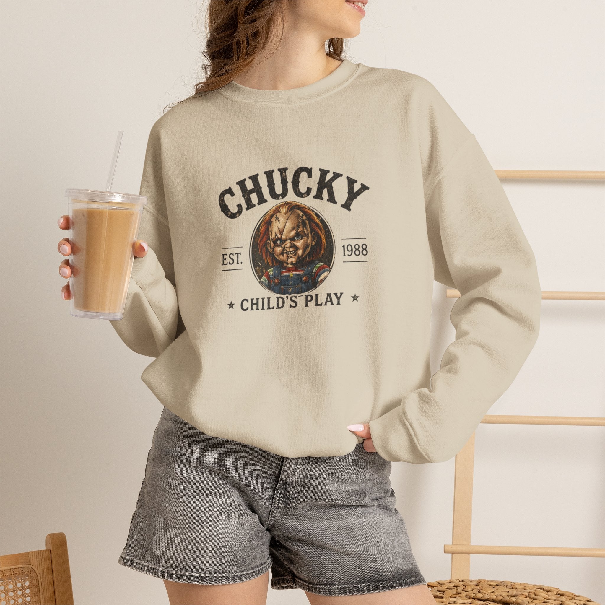 Chucky Child's Play Retro Crewneck Sweatshirt