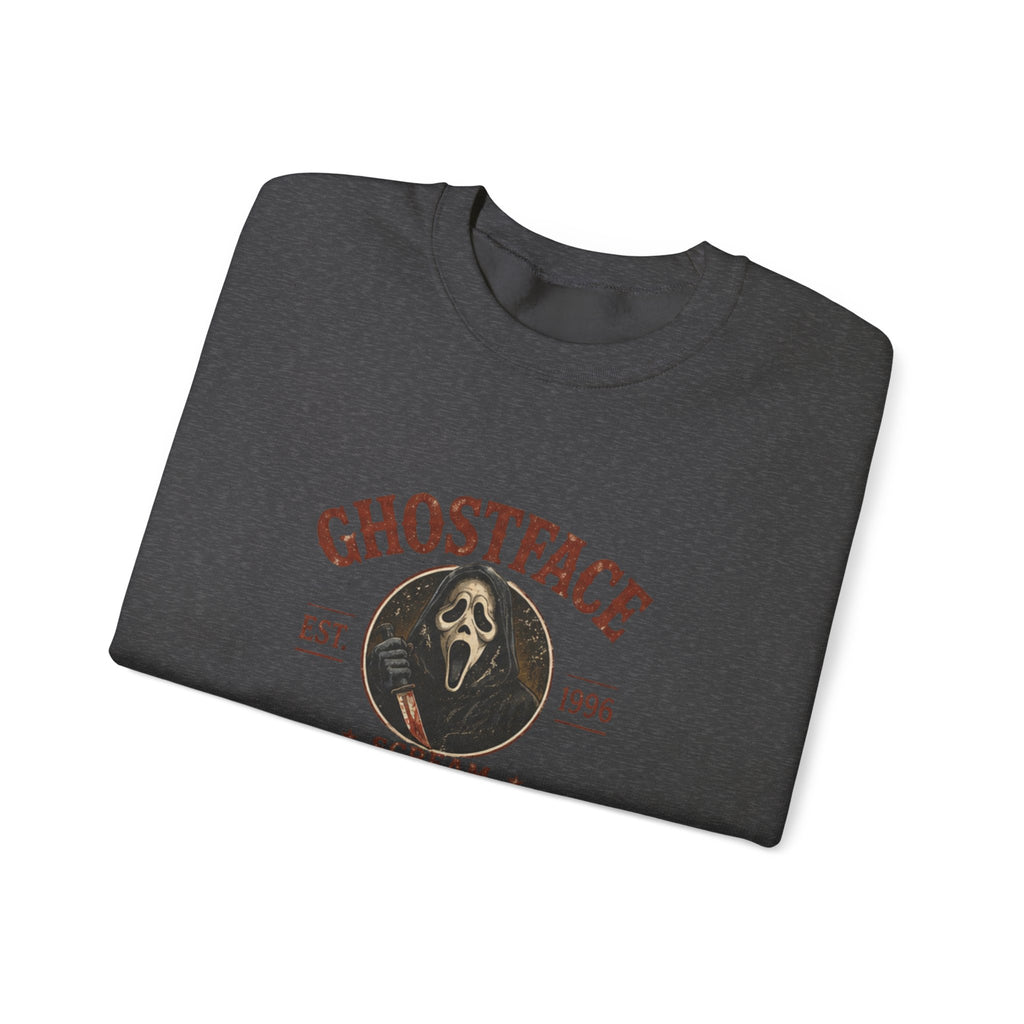 Scream 'Ghostface' Crewneck Sweatshirt – Vintage Horror Mask Graphic