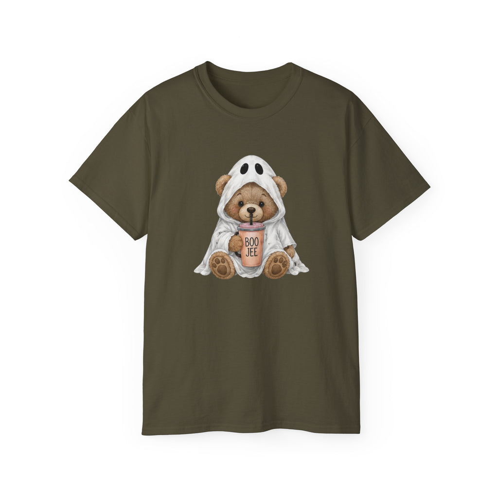Halloween Bear Tee — Cute Ghost Costume 'Boo Joe' Graphic T‑Shirt