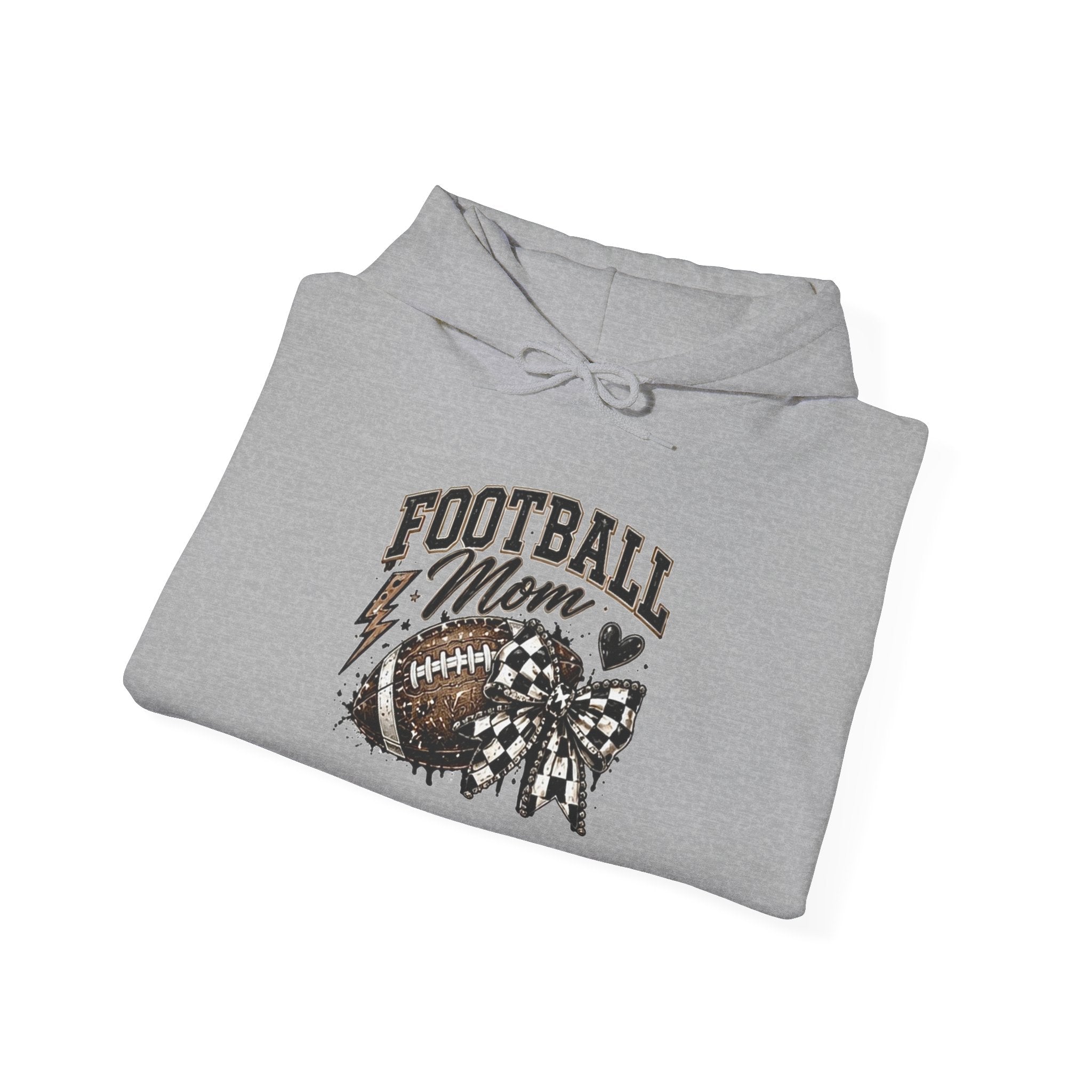 Football Mom Hoodie — Vintage Football Mom Graphic Pullover