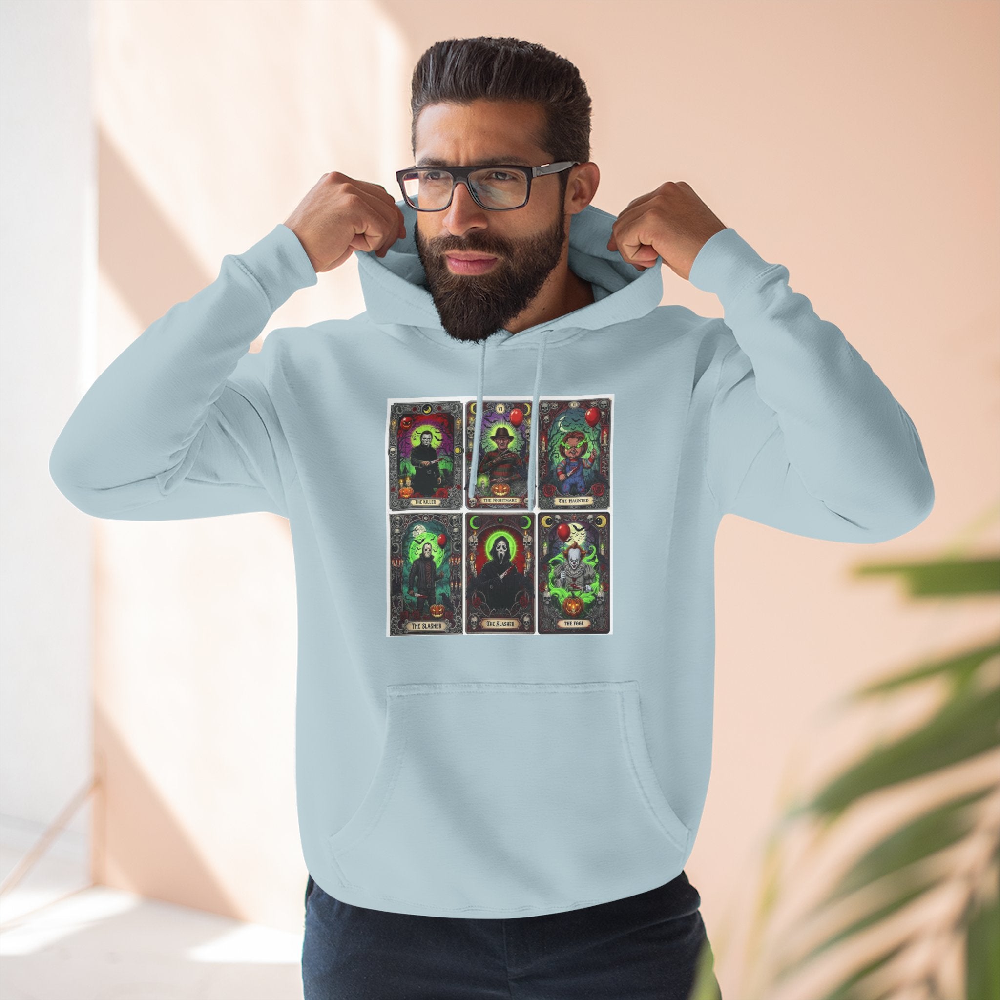 Horror Squad "FRIENDS" Graphic Hoodie — Retro Slasher Characters Pullover