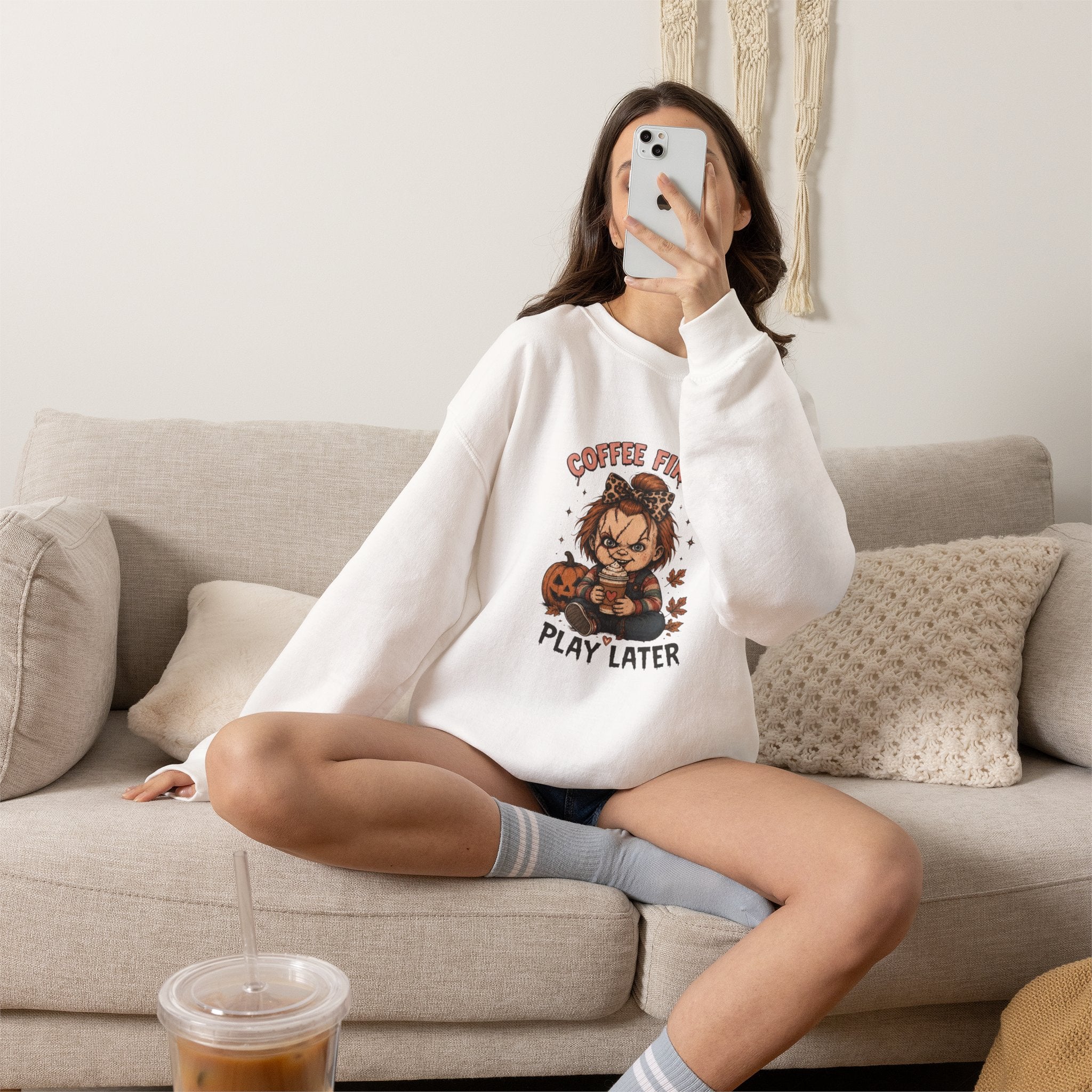 Coffee First Play Later Sweatshirt