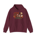 Halloween Anime Collage Hoodie — Spooky Pumpkin & Chibi Characters Fall Sweatshirt