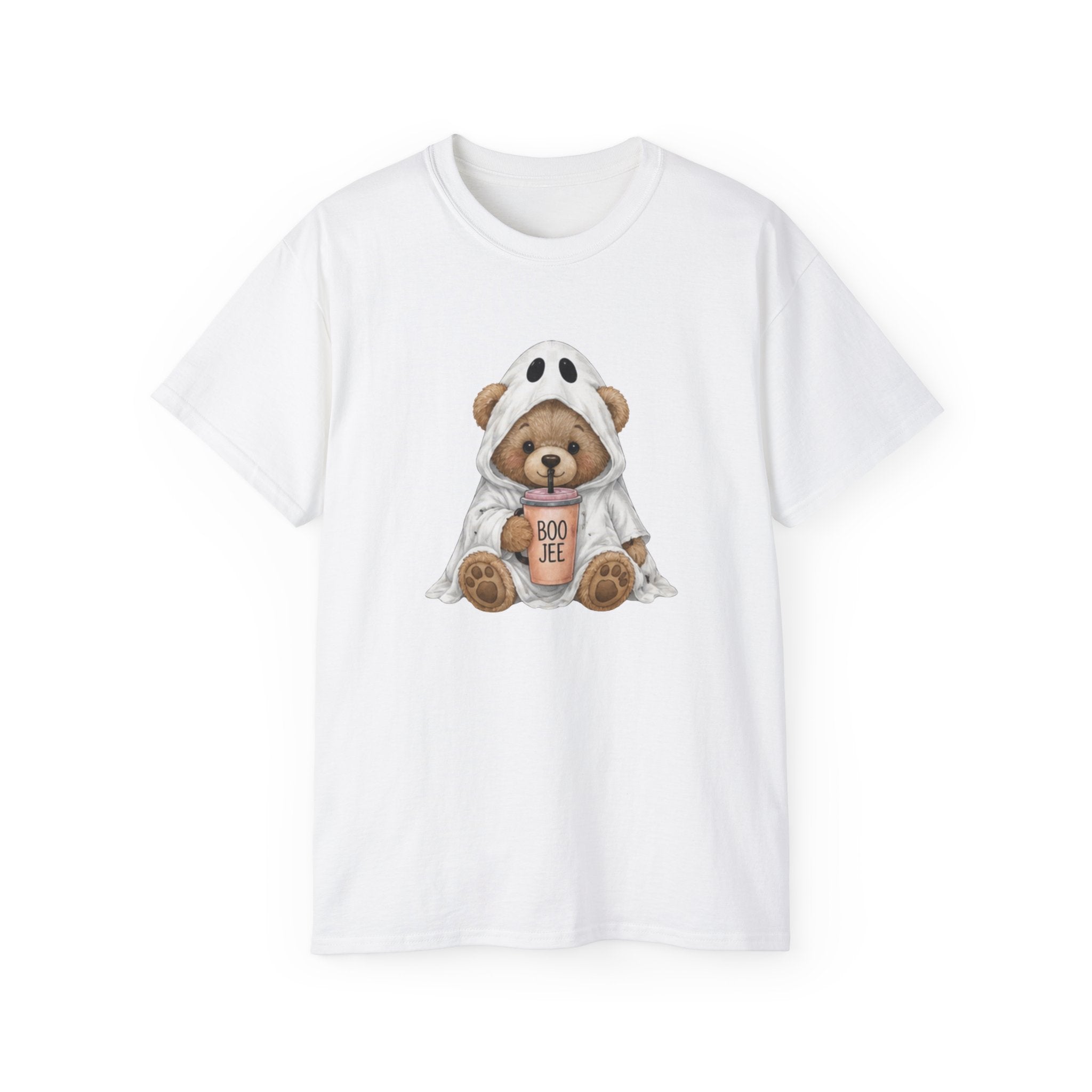 Halloween Bear Tee — Cute Ghost Costume 'Boo Joe' Graphic T‑Shirt